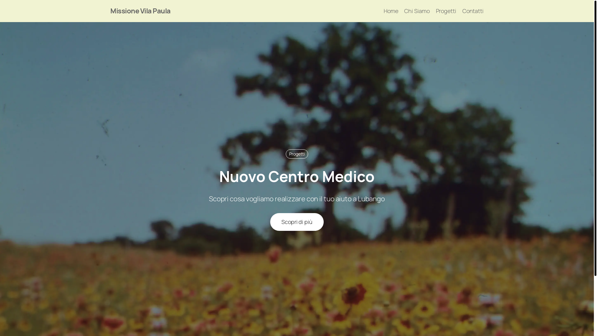 website screenshot of https://missionevilapaula.org/