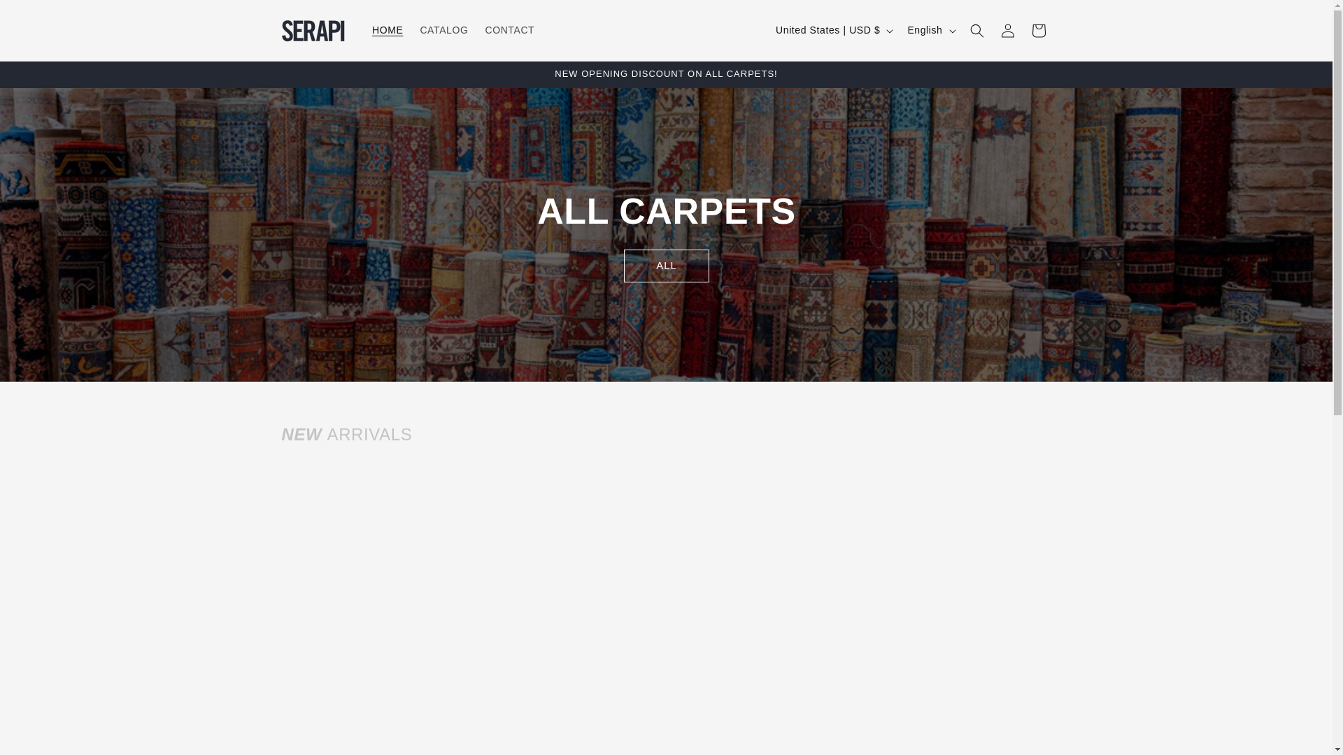 website screenshot of https://serapishop.com/