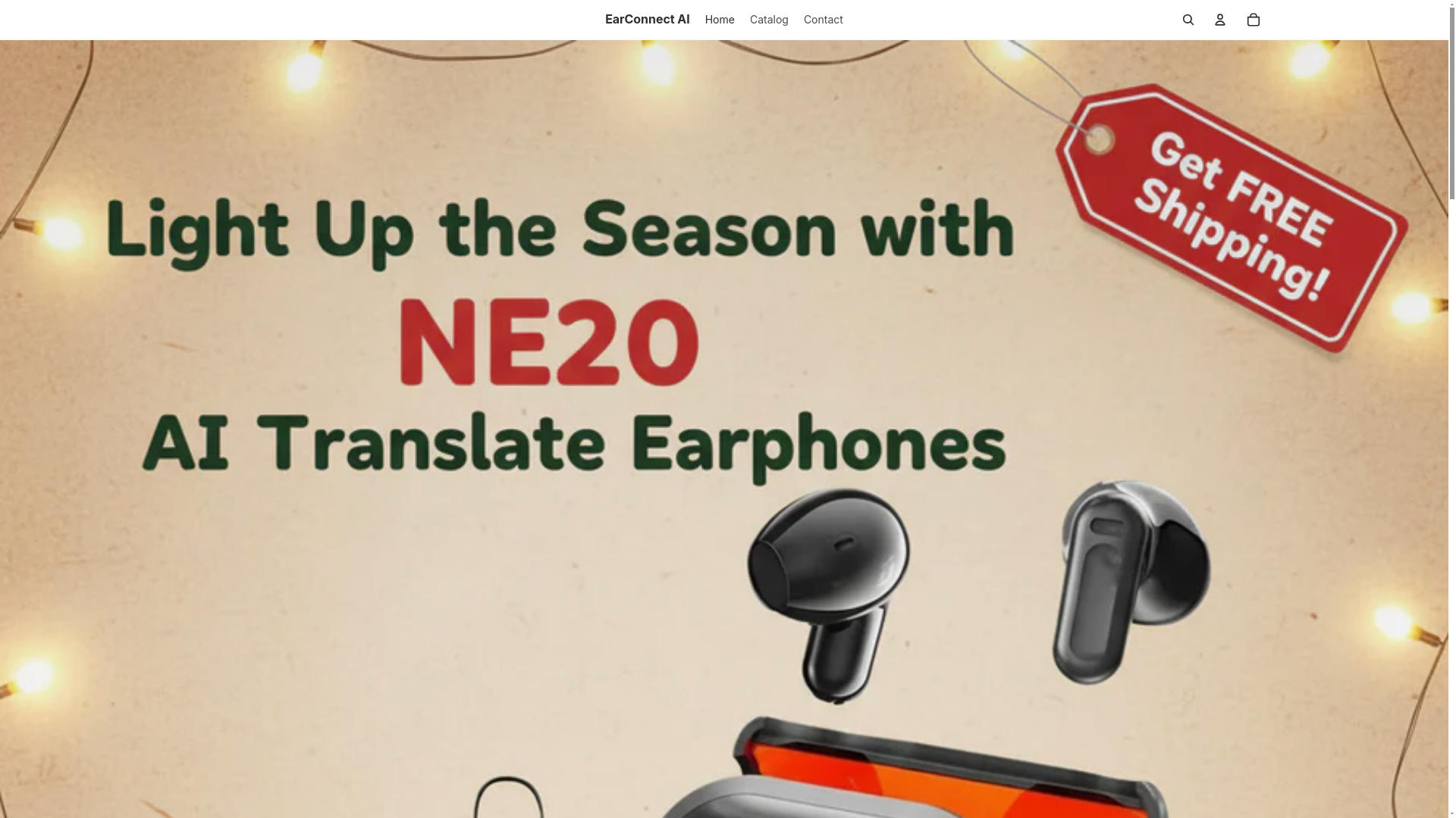 website screenshot of https://earconnectai.com/