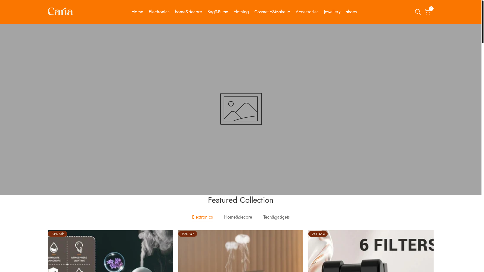 website screenshot of https://caria.in/