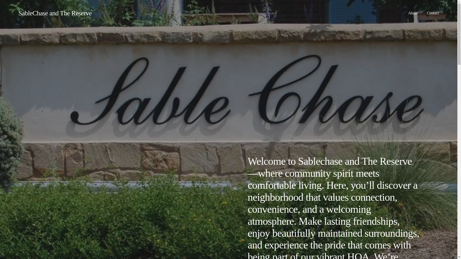 website screenshot of https://sablechasehoa.org/