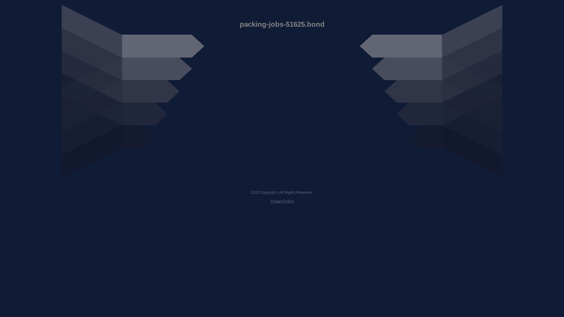 website screenshot of https://packing-jobs-51625.bond/