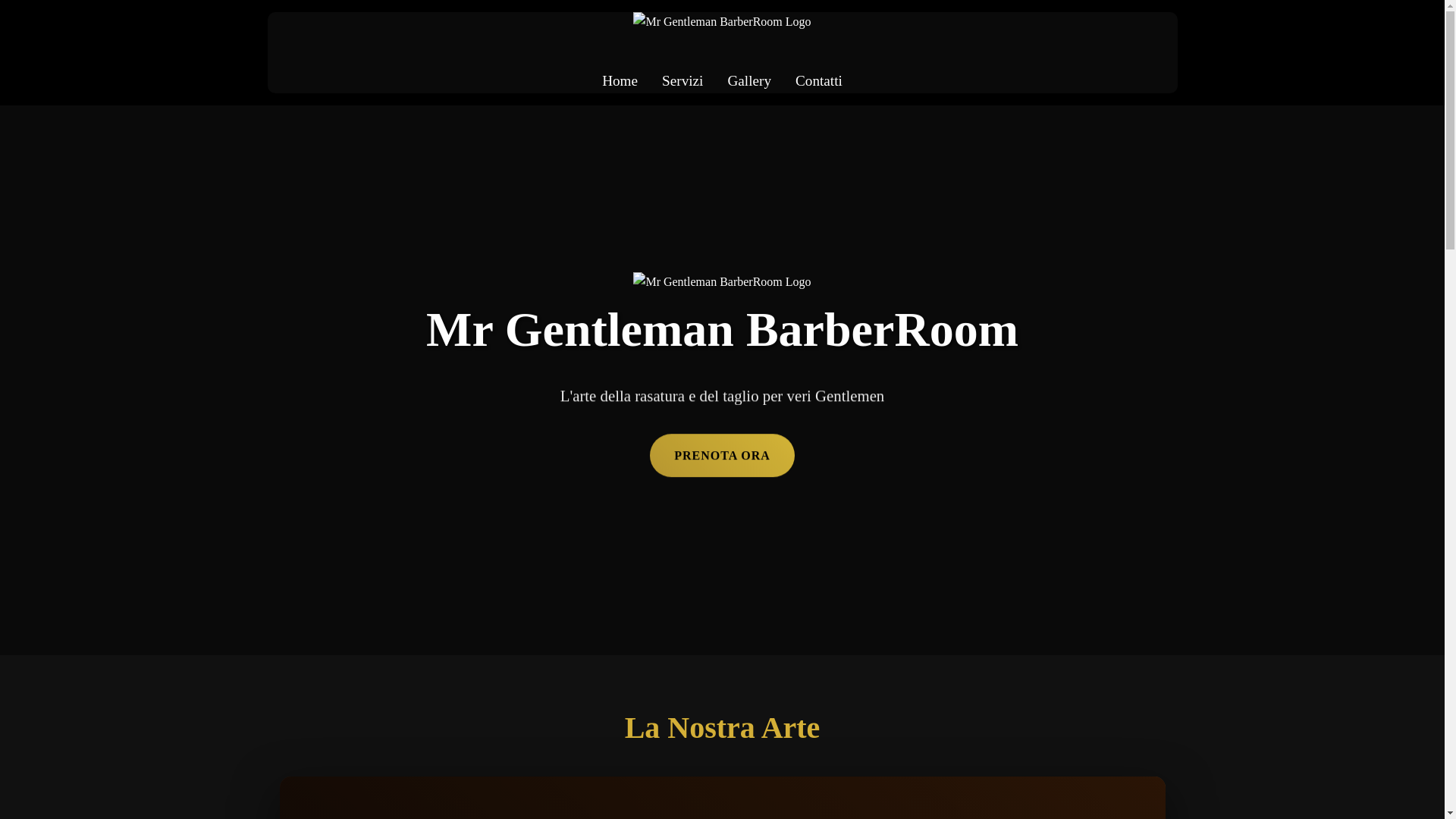 website screenshot of https://mrgentleman.it/