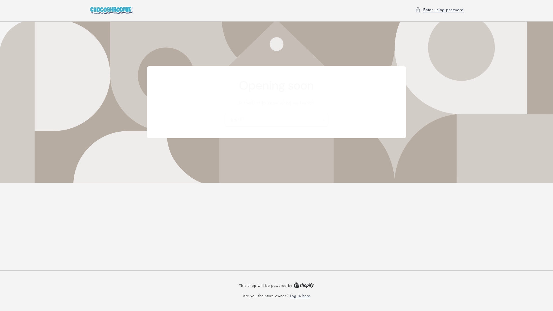 website screenshot of https://chocoshroomie.com/