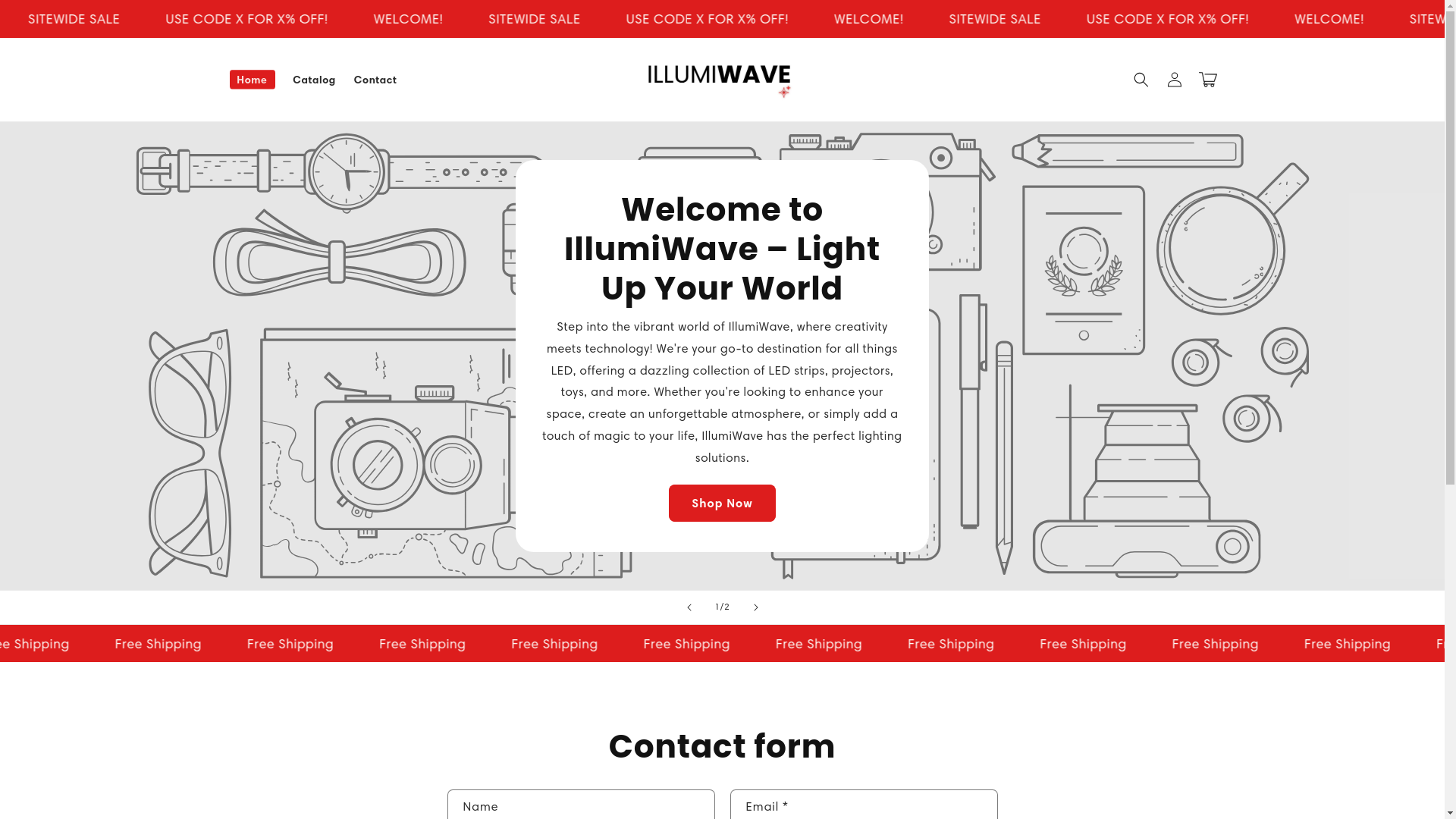 website screenshot of https://illumiwaveuk.co/