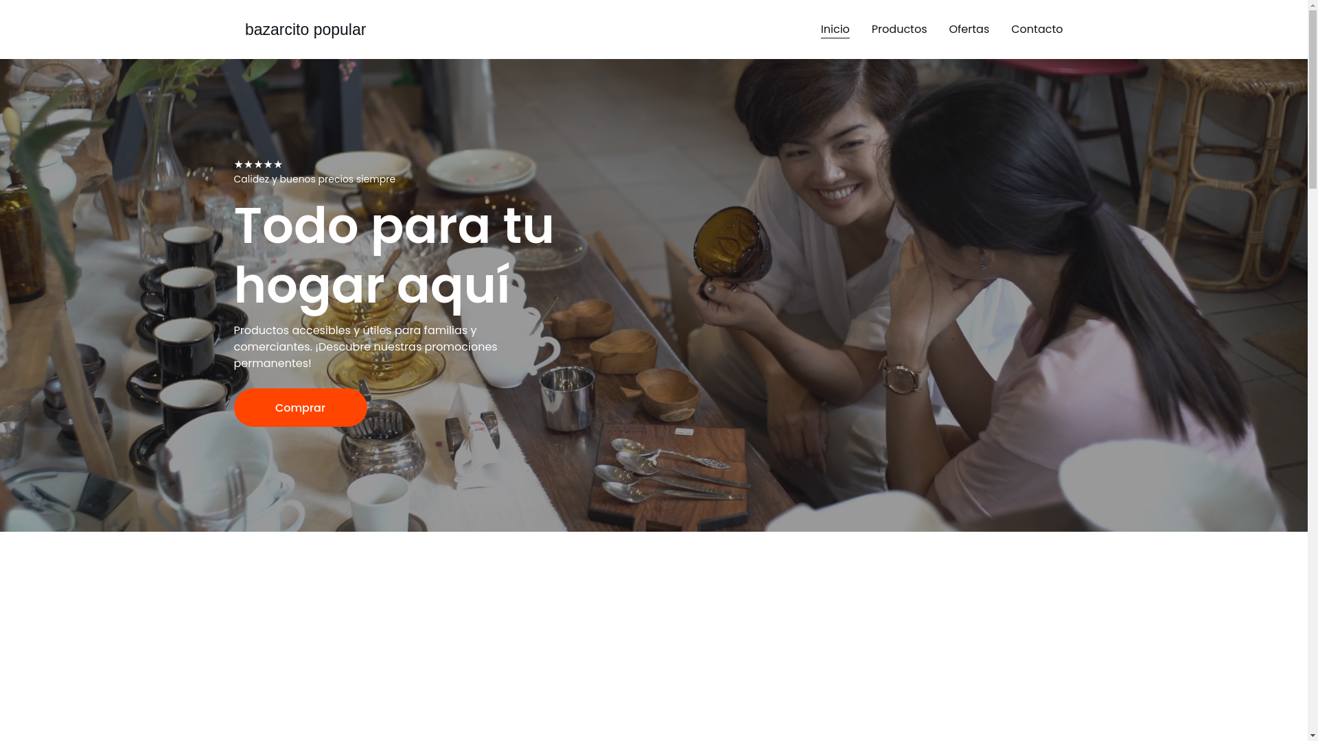 website screenshot of https://bazarcitopopular.fun/