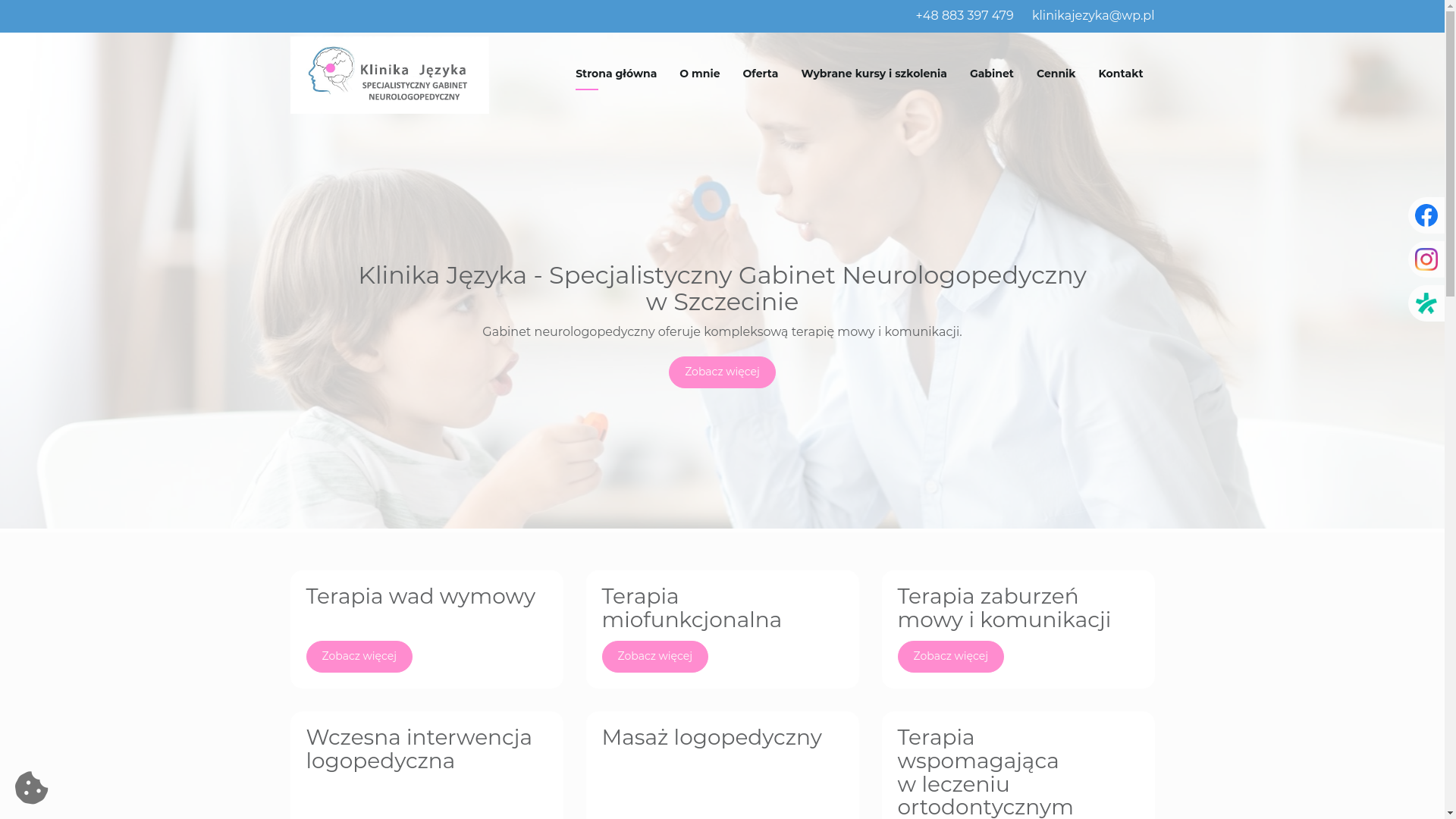 website screenshot of https://logopeda-szczecin.eu/