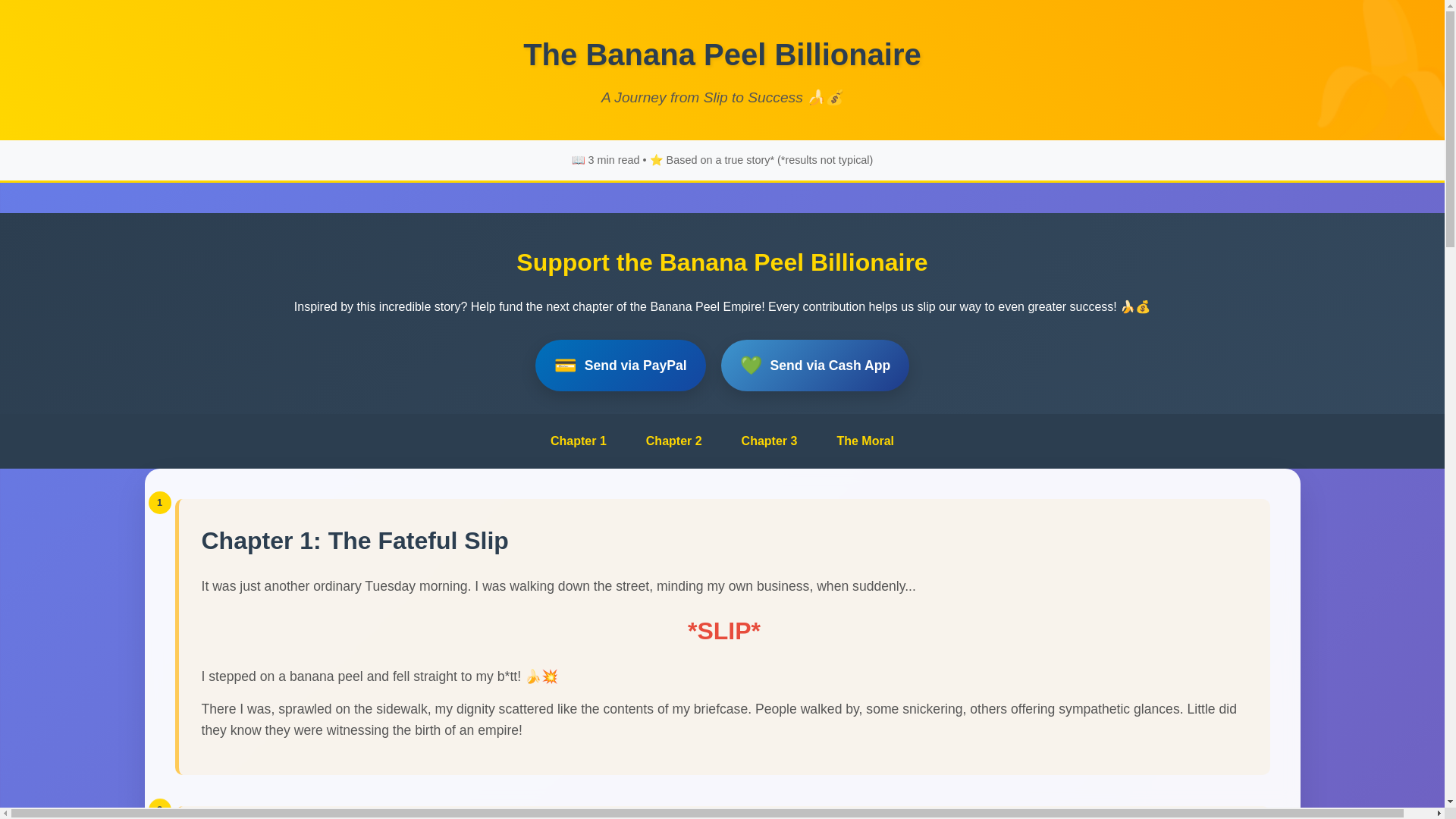website screenshot of https://bananas2billions.com/