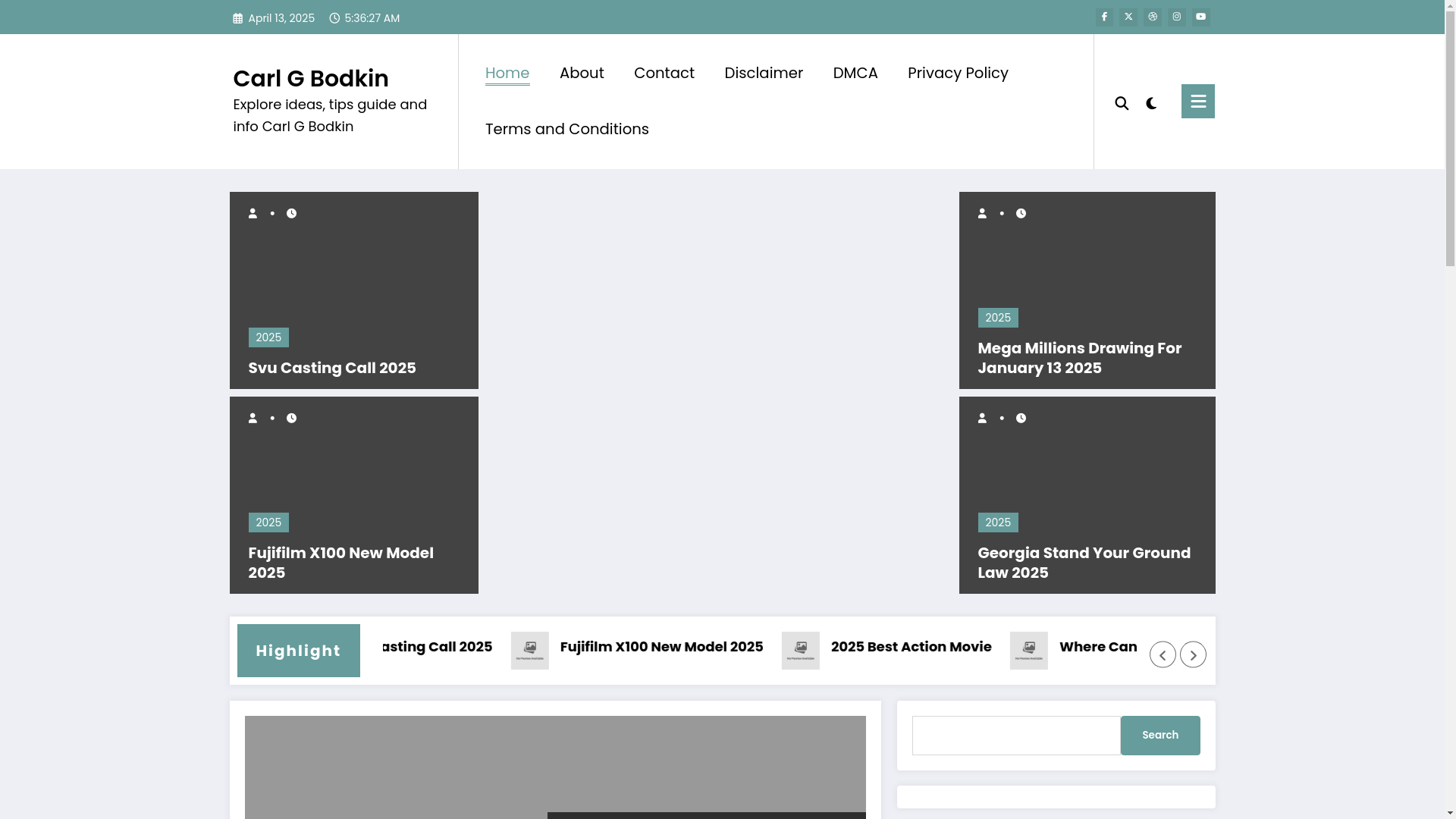 website screenshot of https://carlgbodkinm.pages.dev/