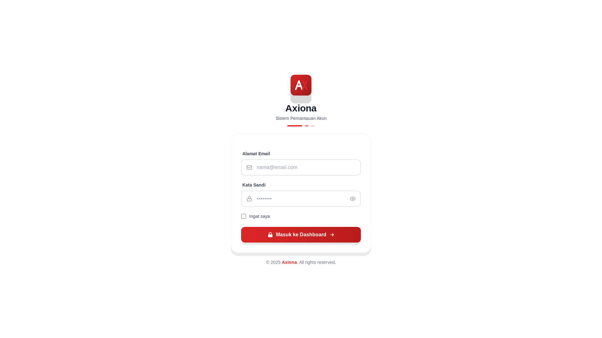 website screenshot of https://axiona.id/