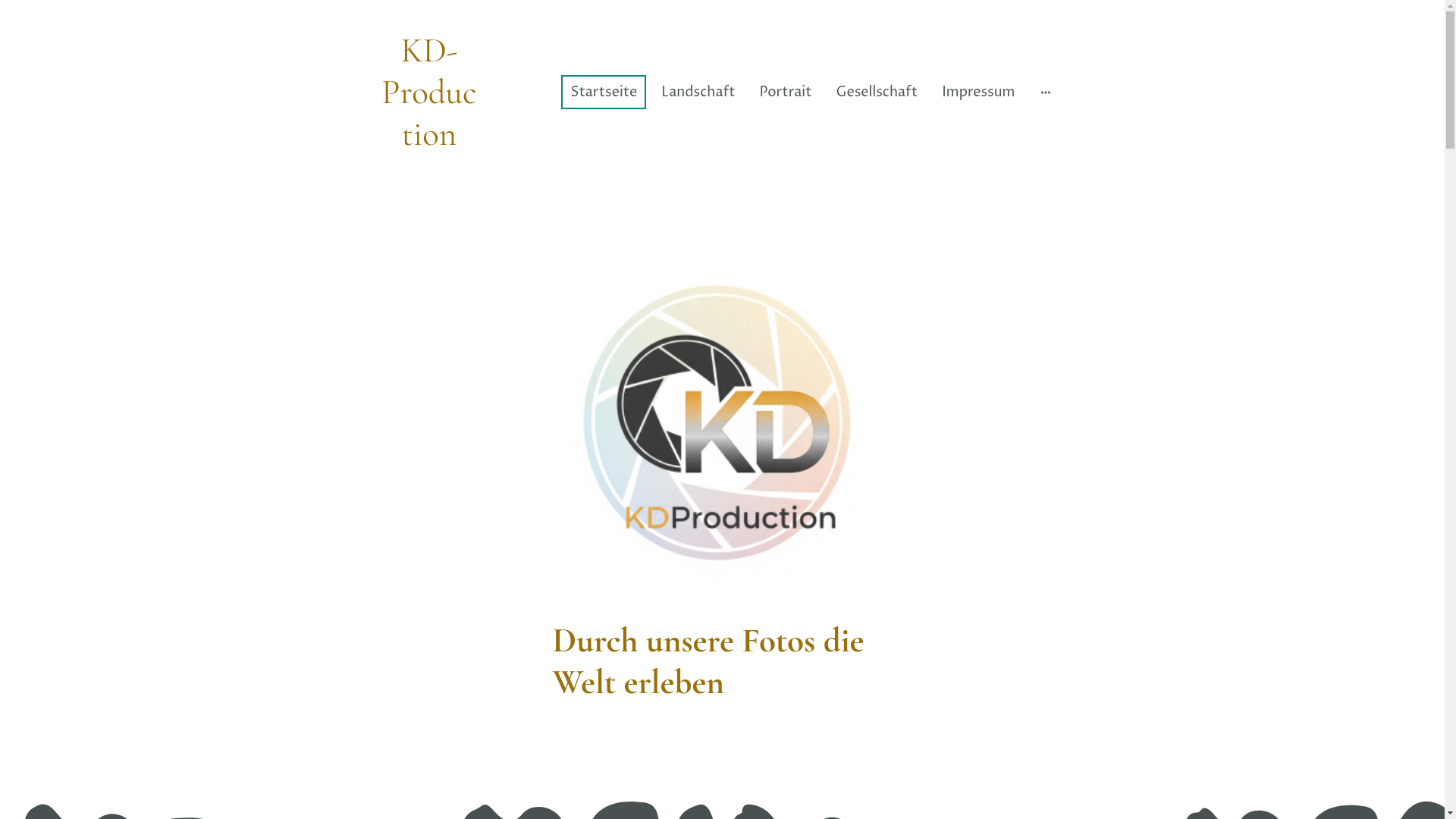 website screenshot of https://kdproduction.de/