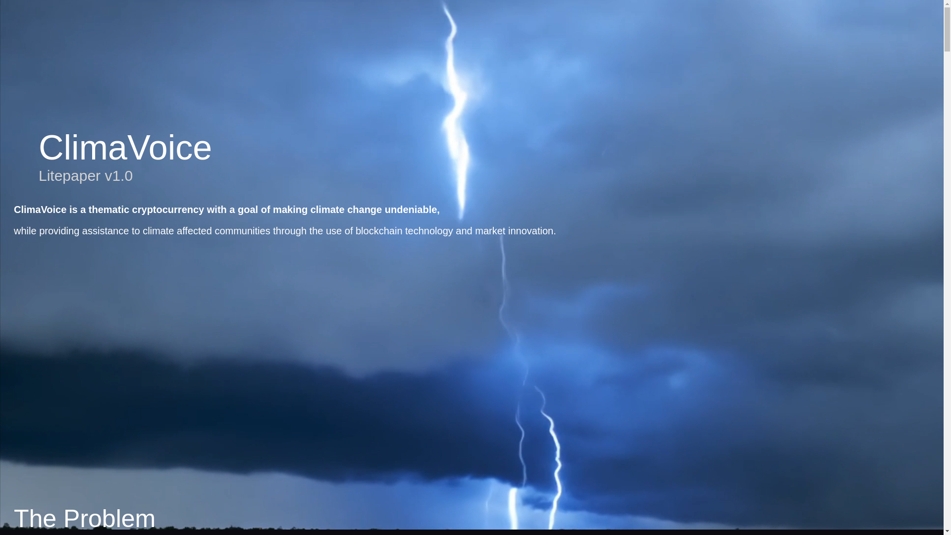 website screenshot of https://climavoice.com/