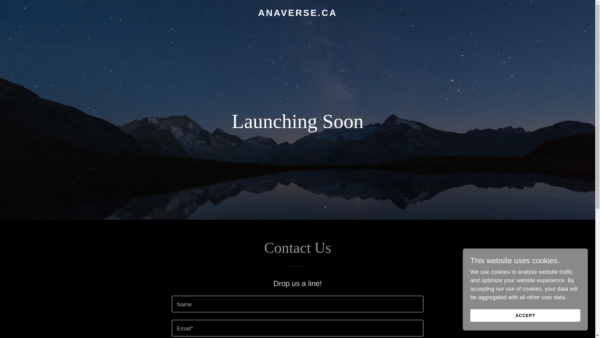 website screenshot of https://anaverse.ca/