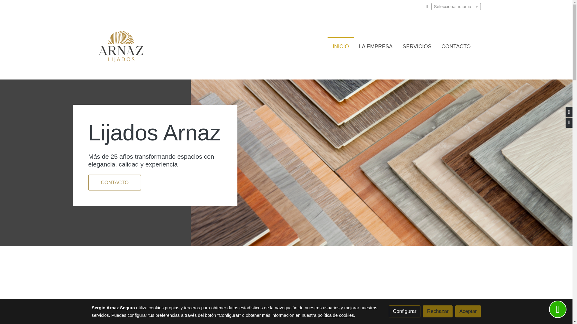 website screenshot of https://arnazlijados.es/