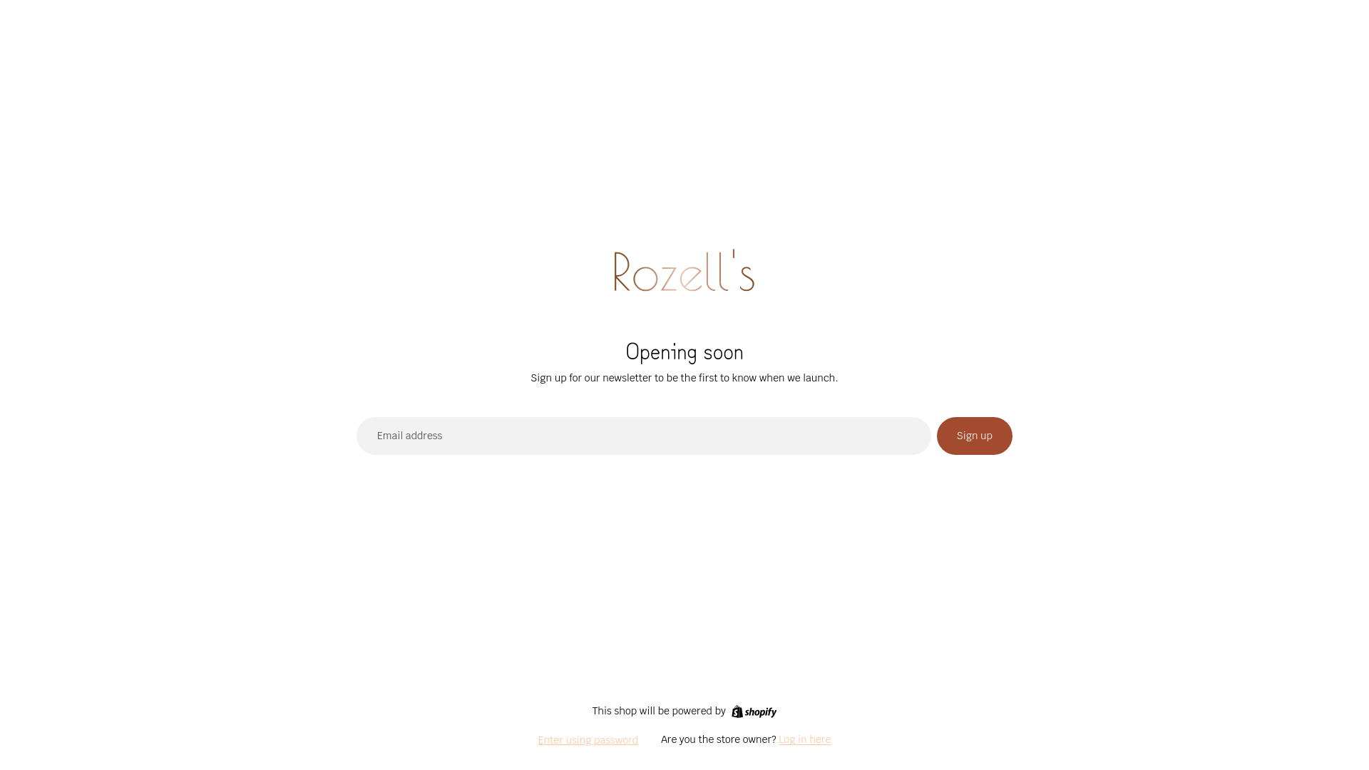 website screenshot of https://rozellspottery.com/