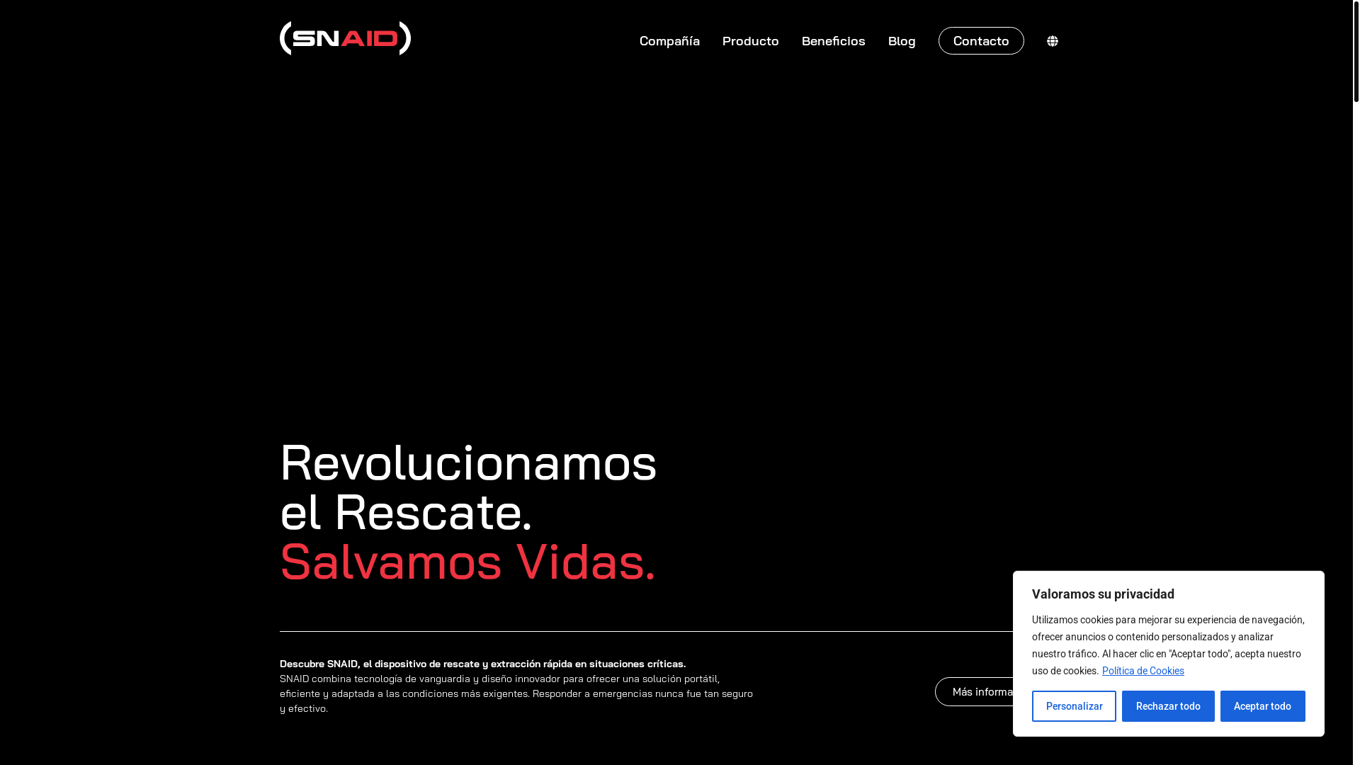 website screenshot of https://rescueboa.es/