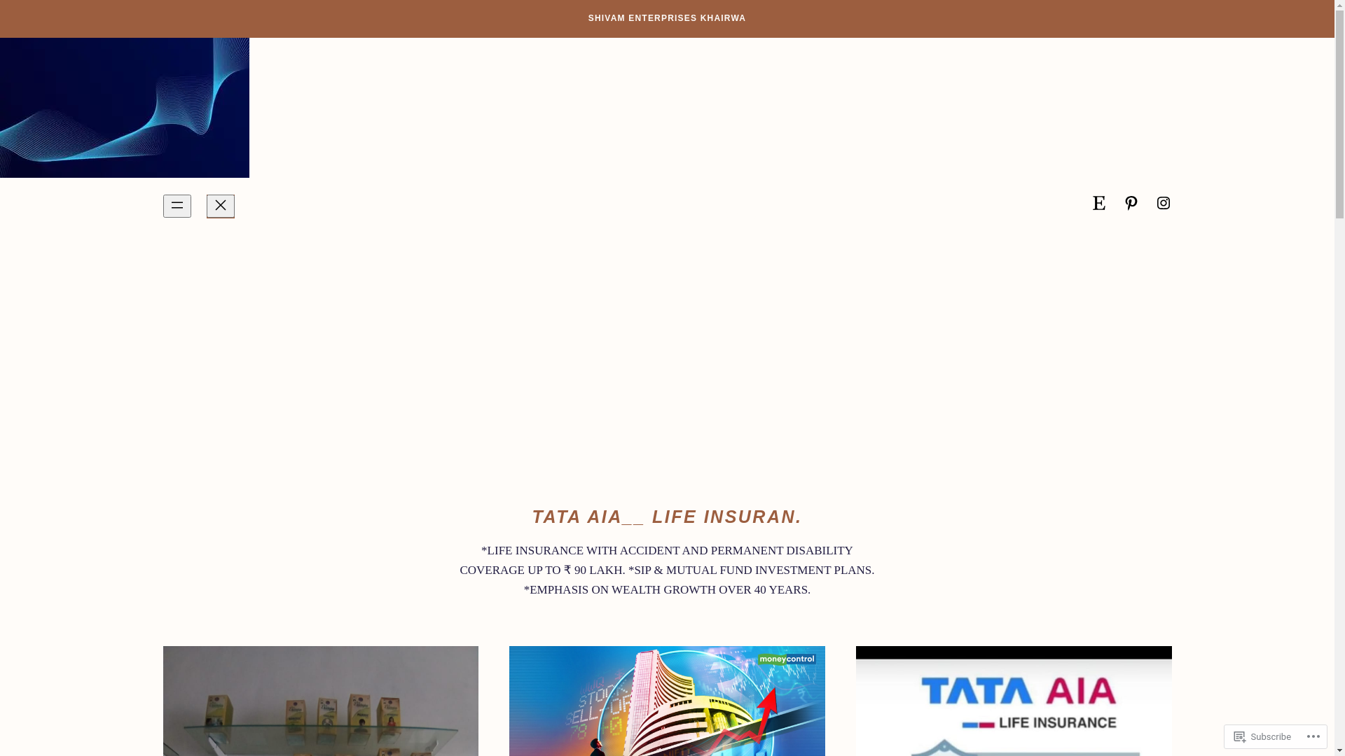 website screenshot of https://shivamenterpriseskhairwa.com/
