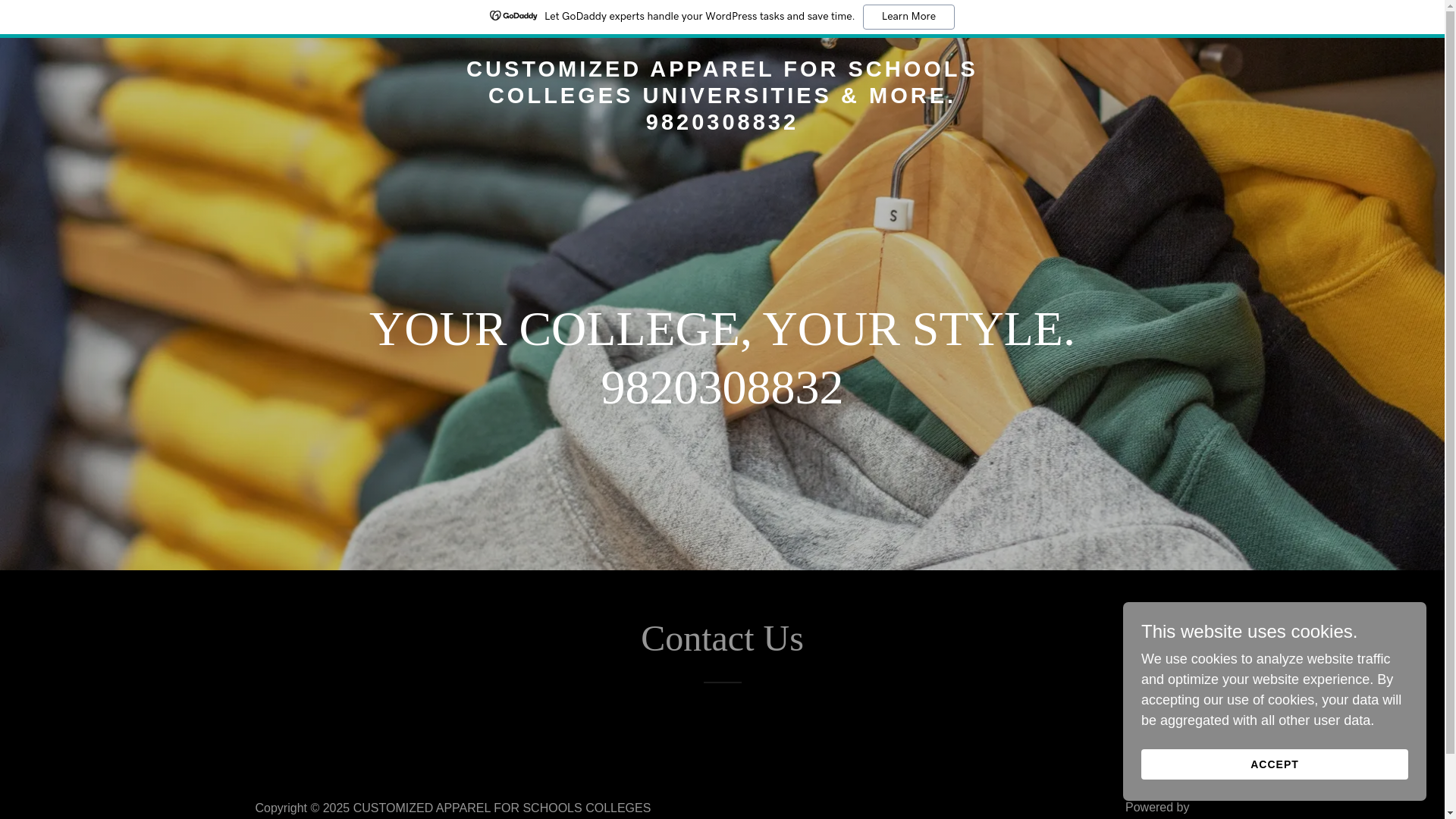 website screenshot of https://wearyourvarsity.com/