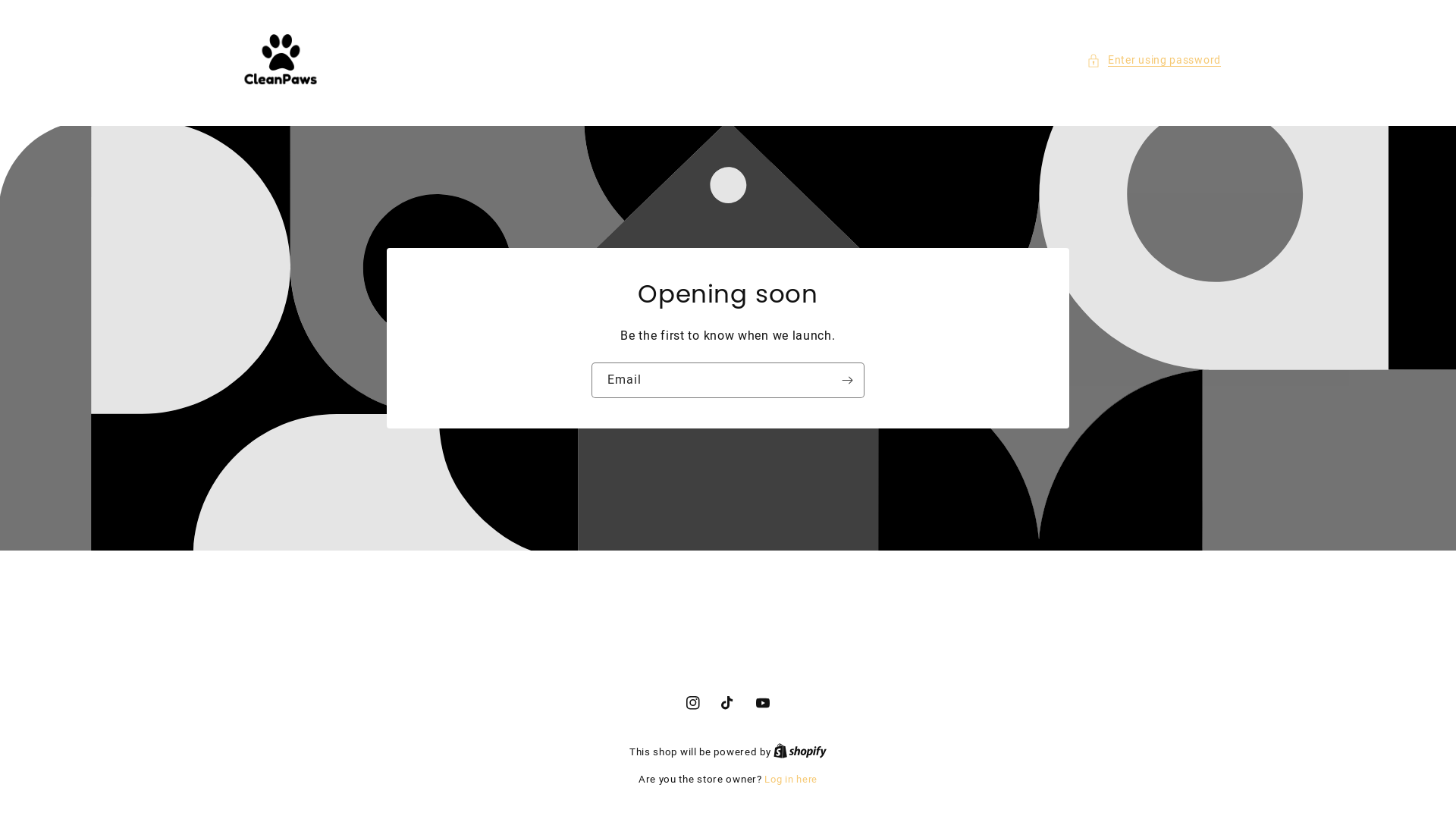 website screenshot of https://cleanpawsofficial.store/