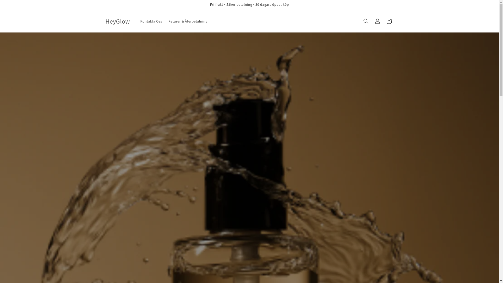 website screenshot of https://heyglowsverige.shop/