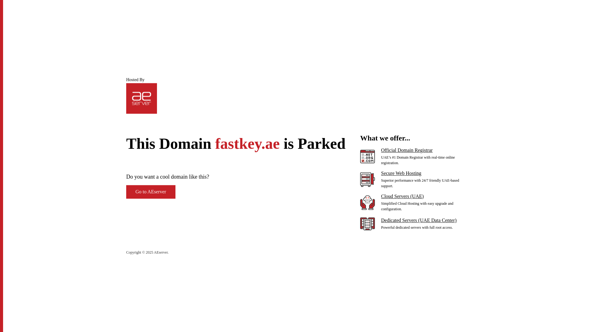 website screenshot of https://fastkey.ae/