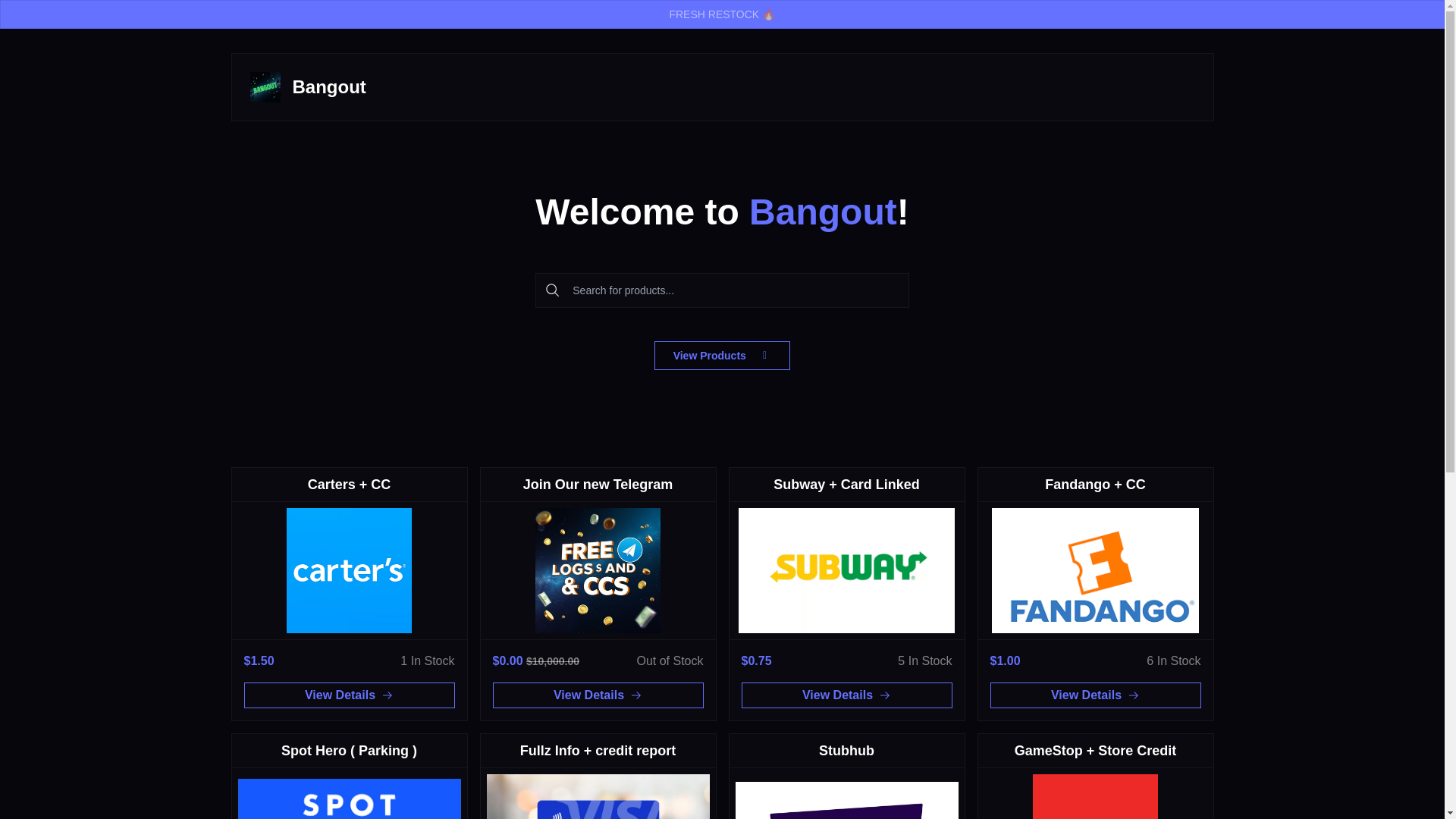 website screenshot of https://bangout.cc/