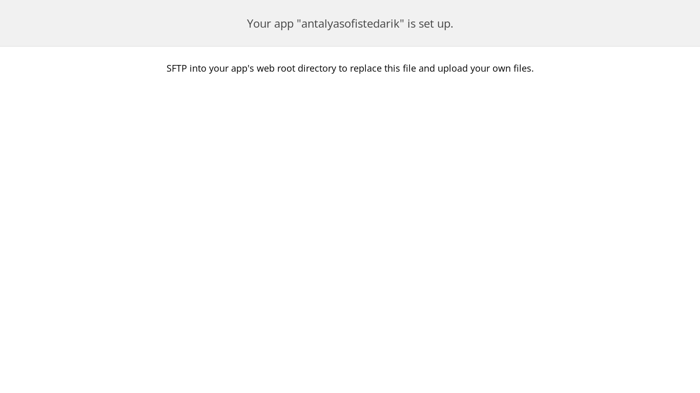 website screenshot of https://antalyasofistedarik.com/