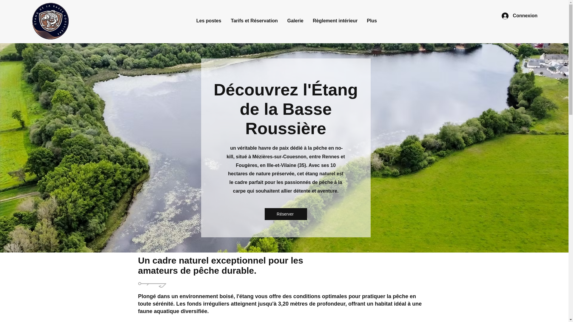 website screenshot of https://etangdelabasseroussiere.com/