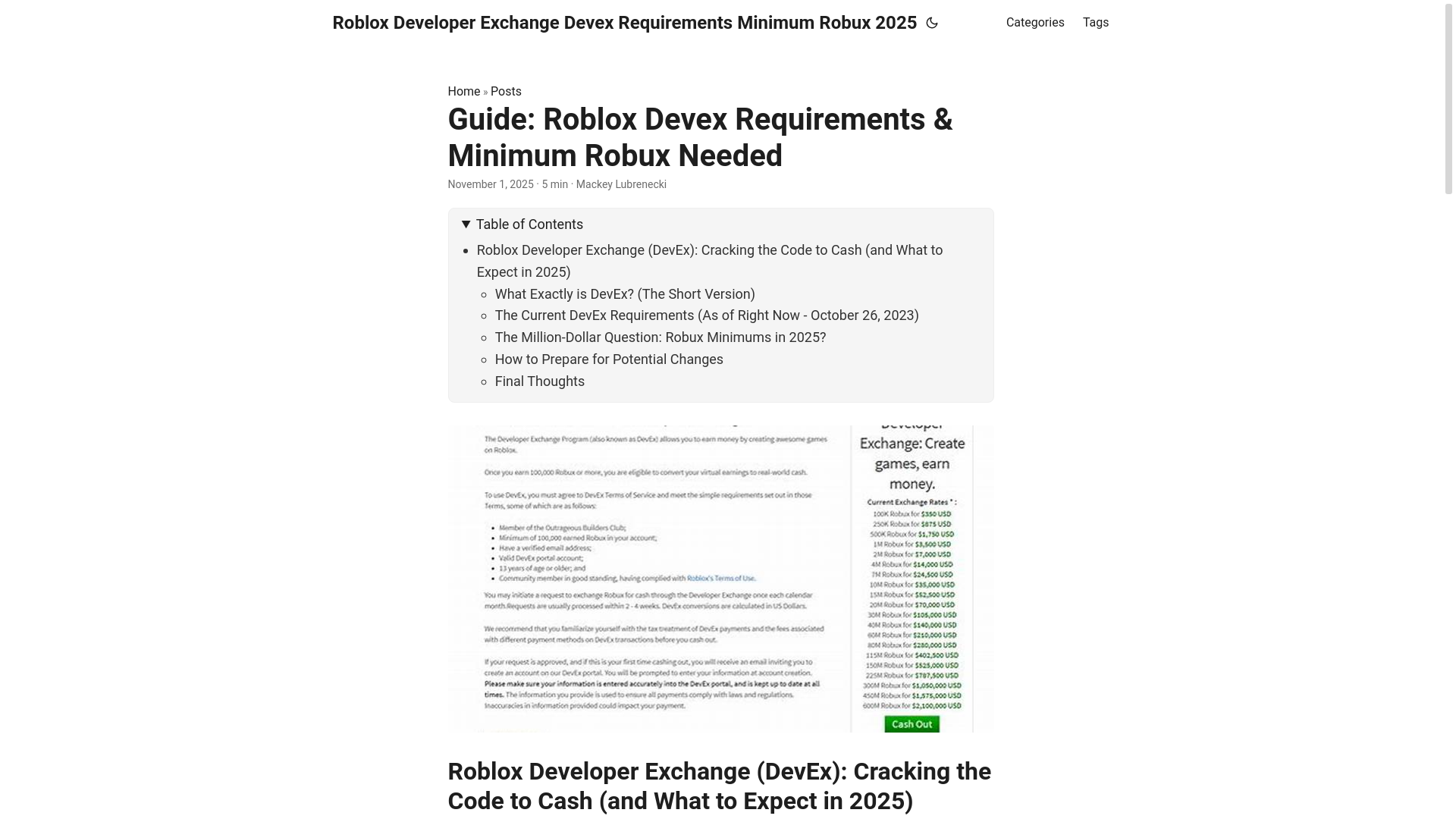 website screenshot of https://roblox-developer-exchange-devex-requirements-minimum-rob.pages.dev/
