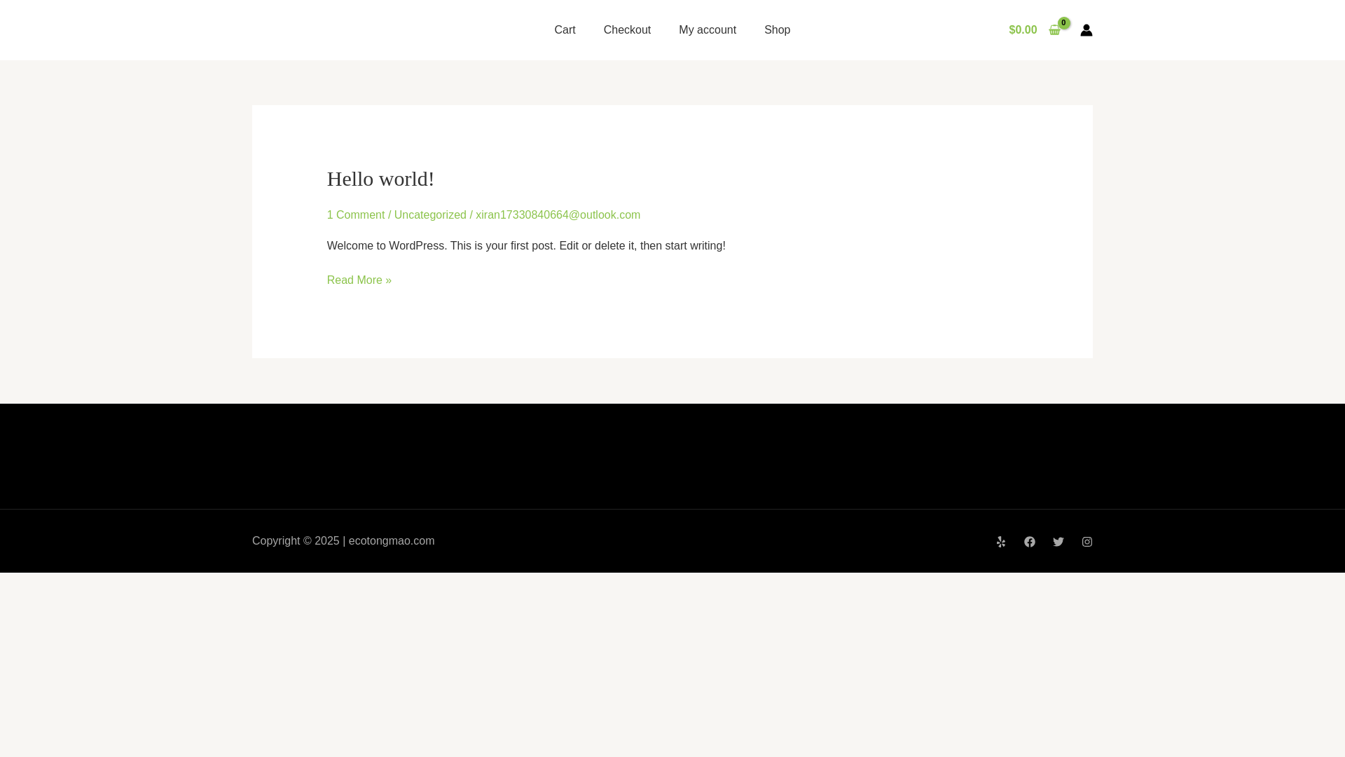 website screenshot of https://ecotongmao.com/
