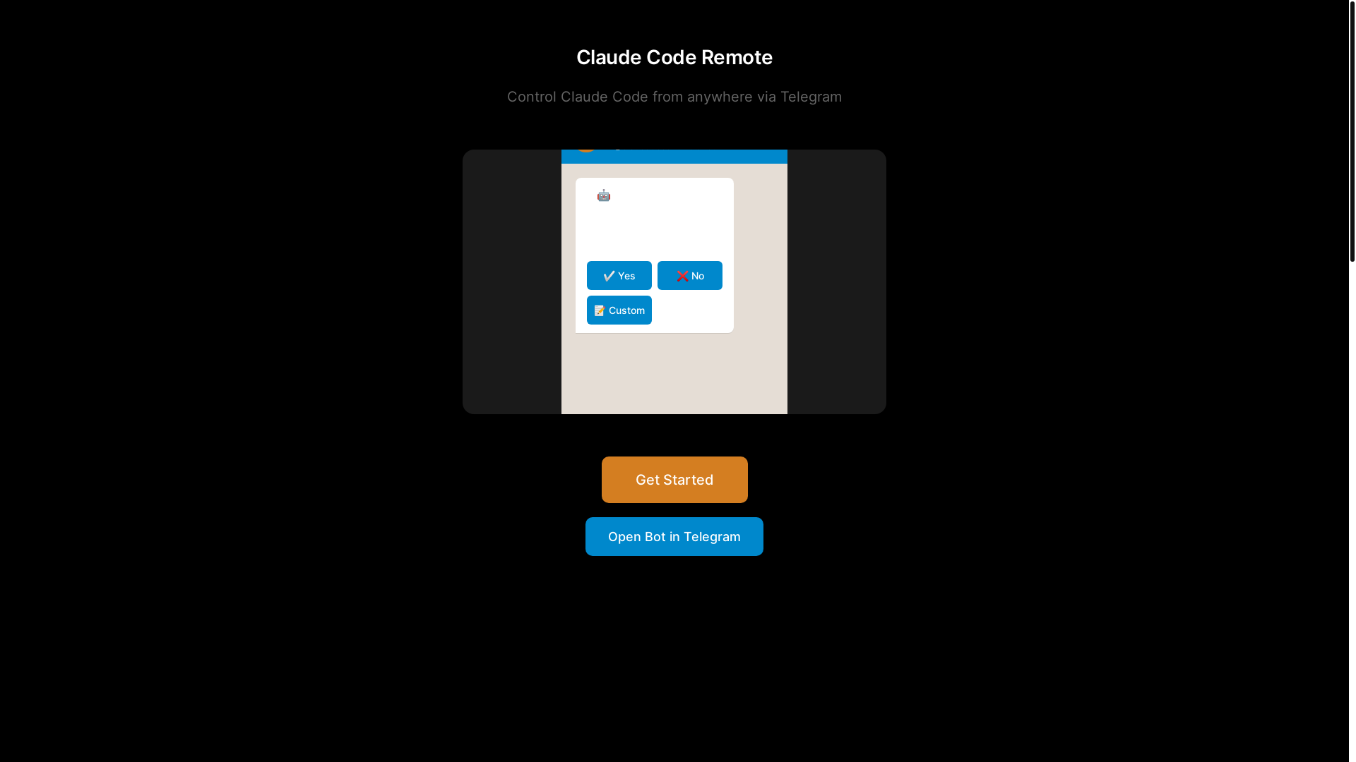 website screenshot of https://clauderemote.pages.dev/