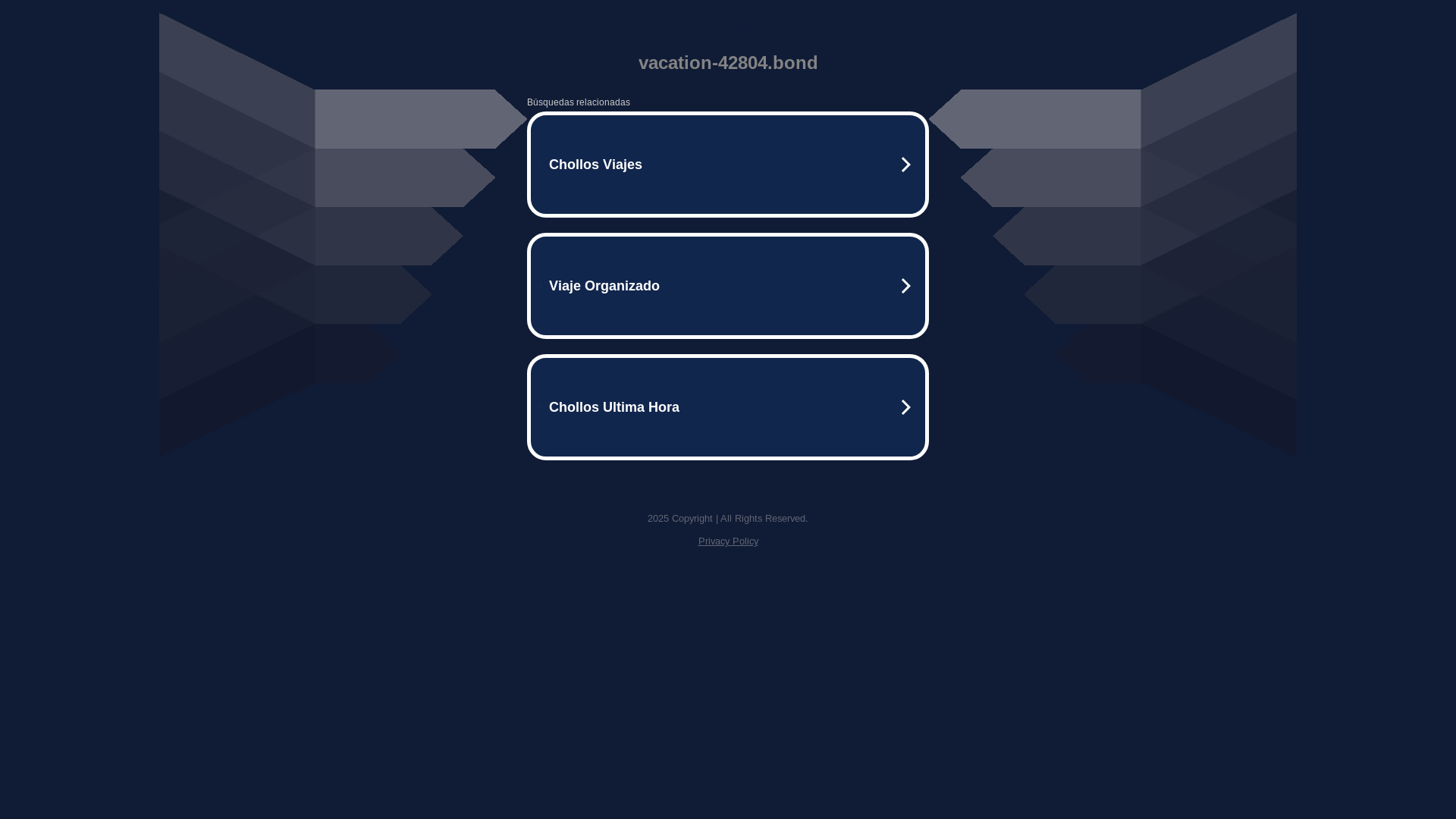 website screenshot of https://vacation-42804.bond/