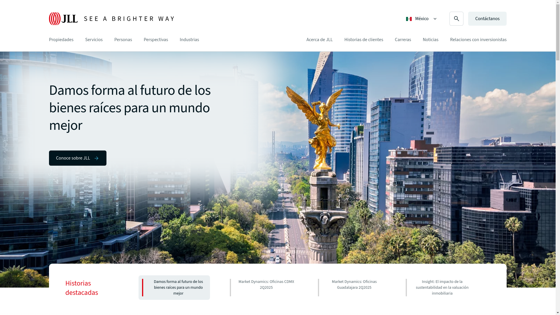 website screenshot of http://www.jll.com/