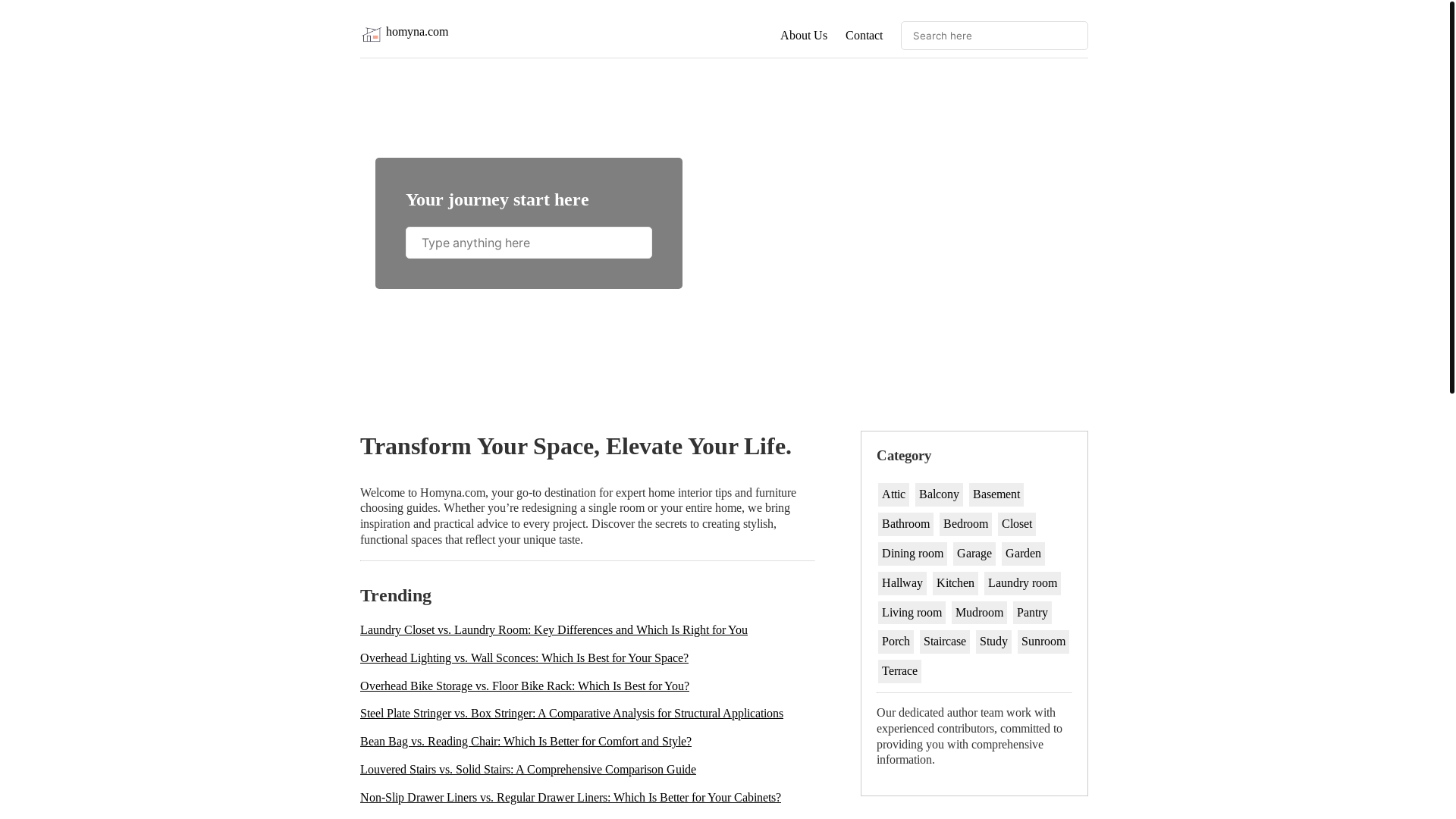 website screenshot of https://homyna.com/