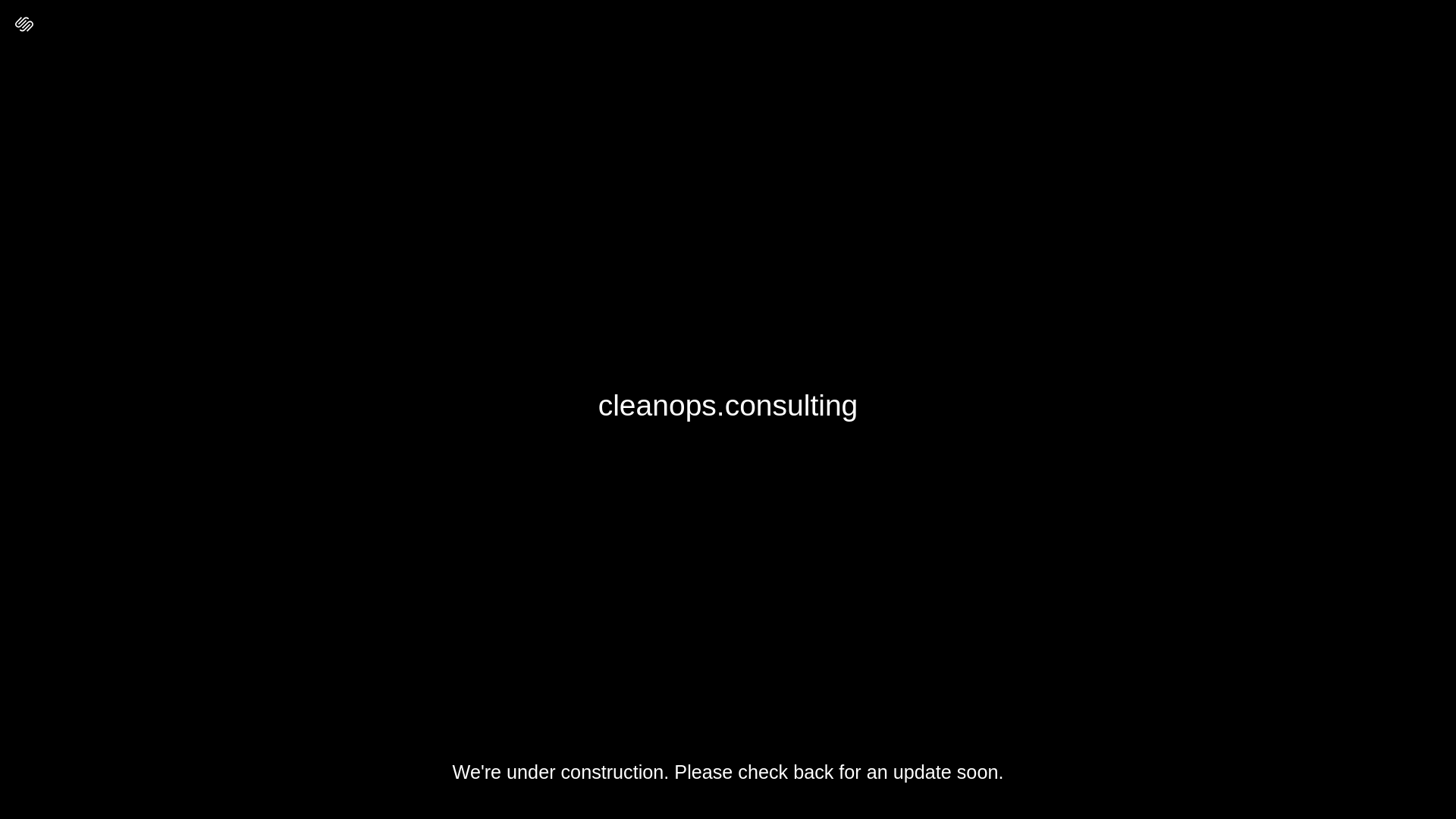 website screenshot of https://cleanops.consulting/