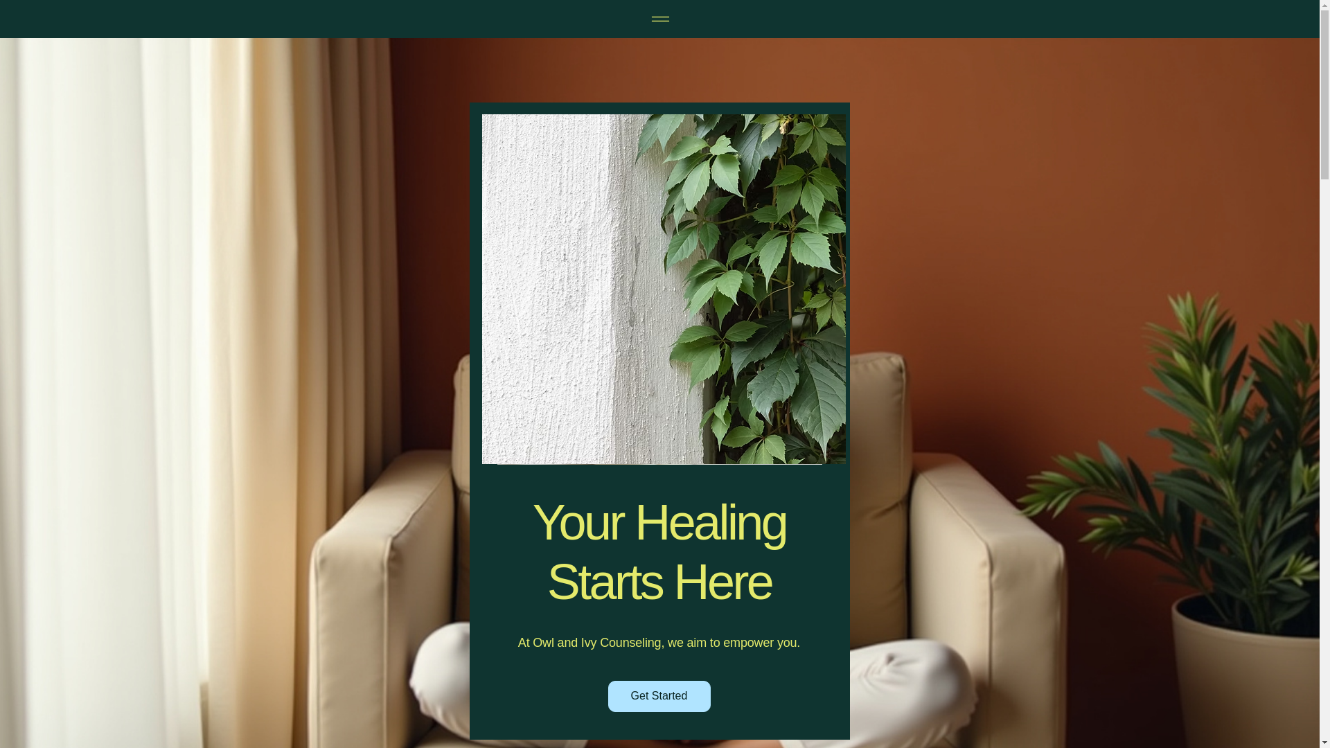 website screenshot of https://owlandivycounseling.com/