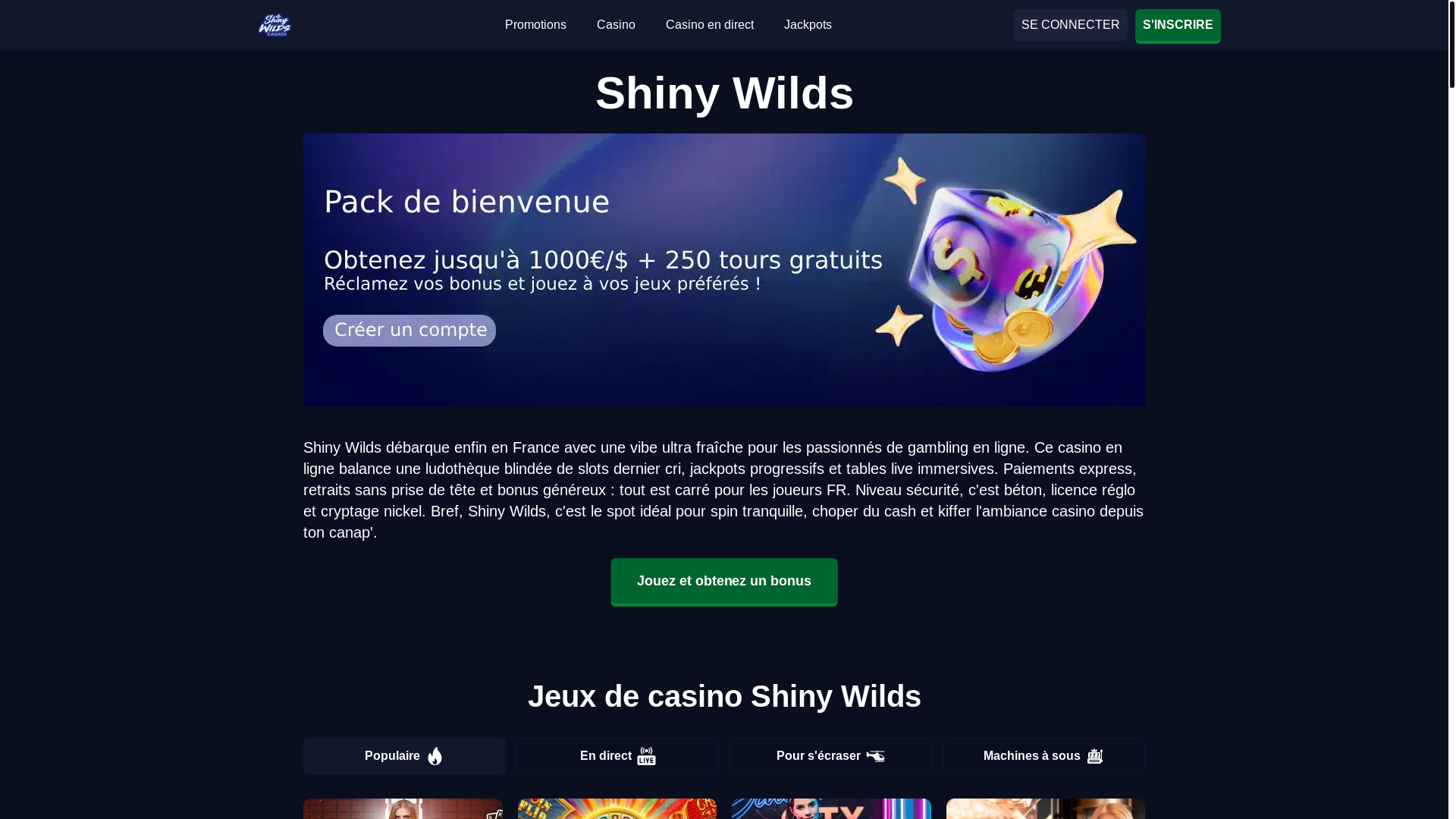 website screenshot of https://shinywild-fr-5339.pages.dev/