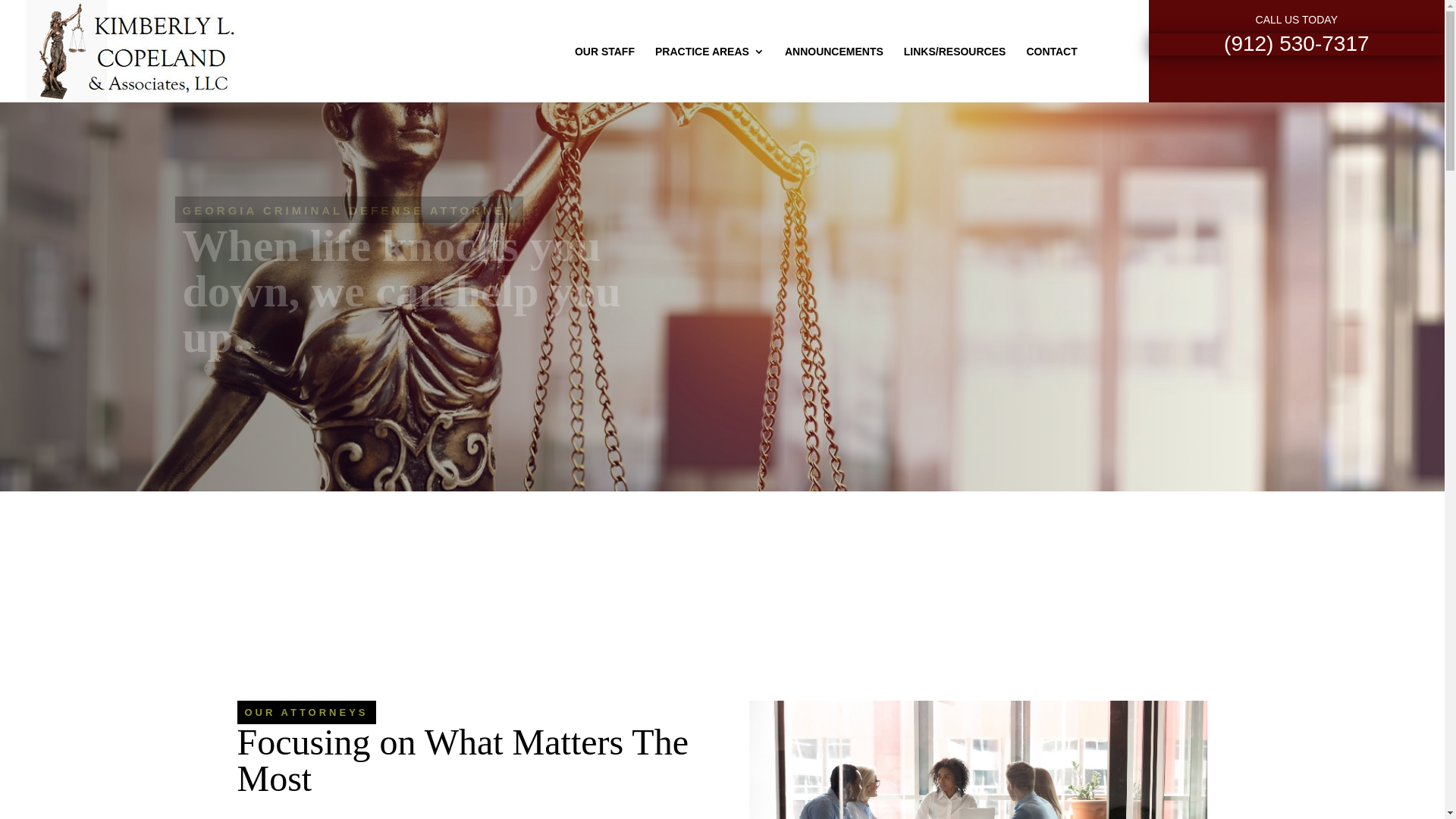 website screenshot of https://kimberlylcopelandlaw.com/