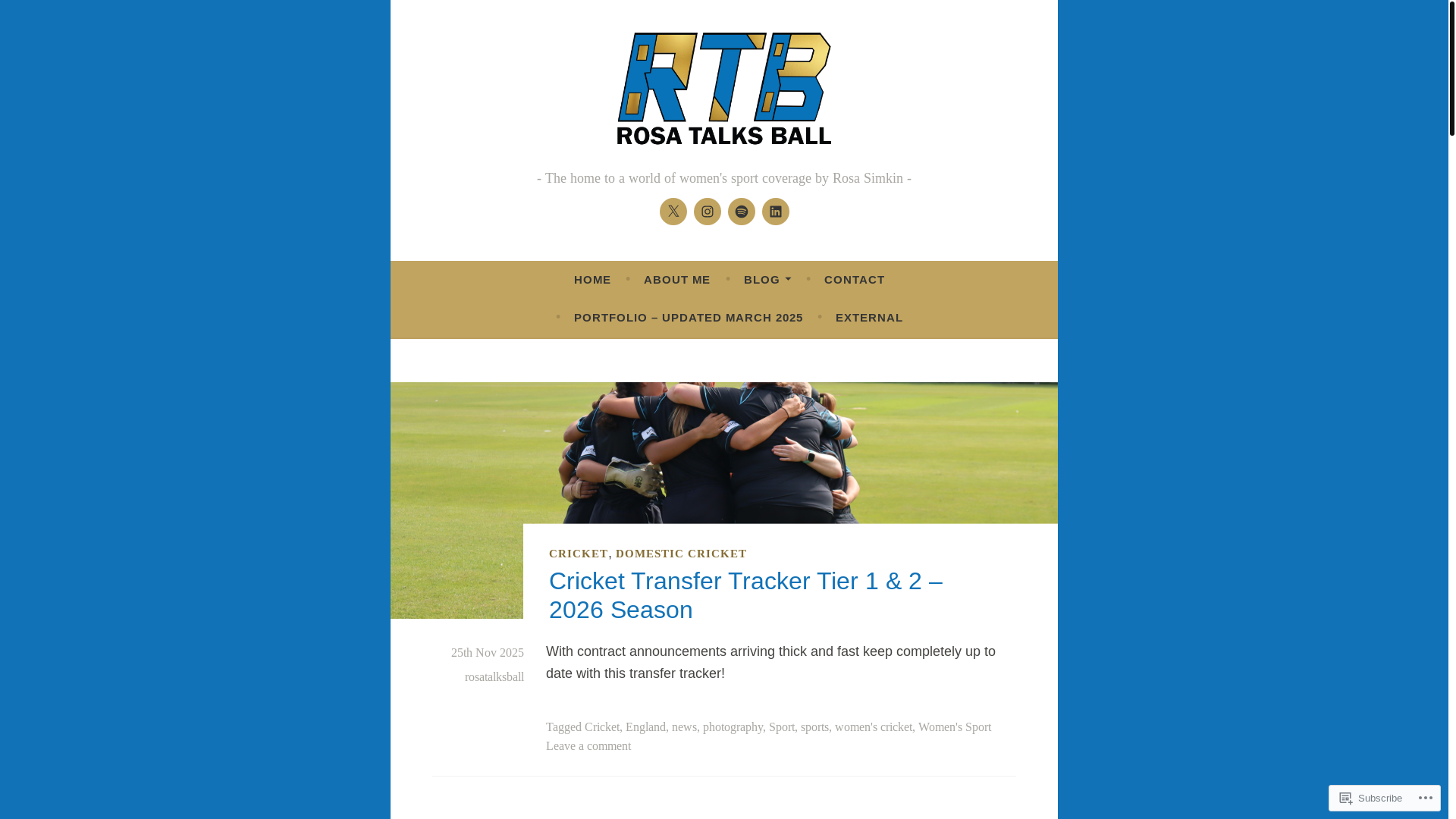 website screenshot of https://rosatalksball.com/