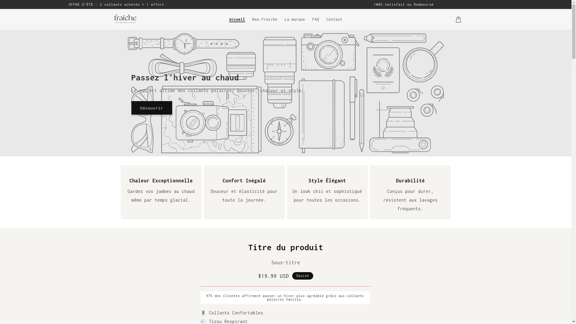 website screenshot of https://fraichecosmetic.com/