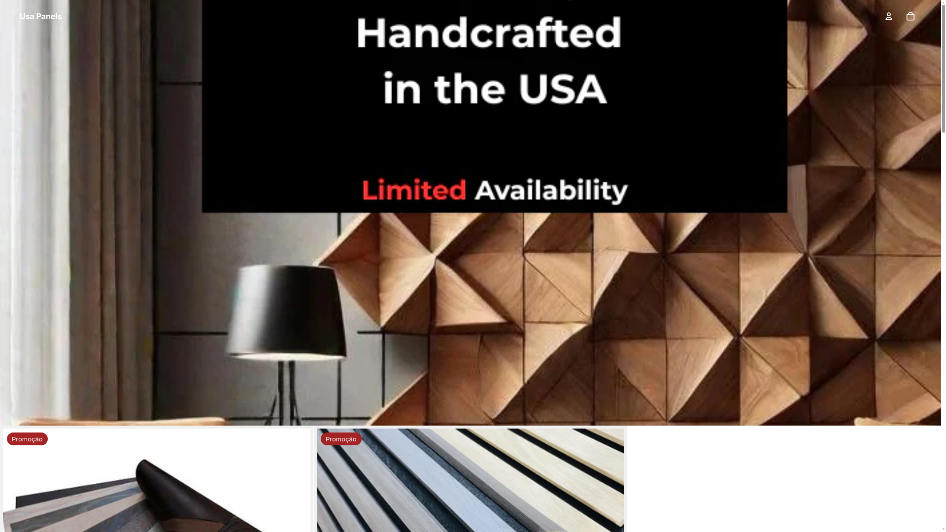 website screenshot of https://usapanells.shop/