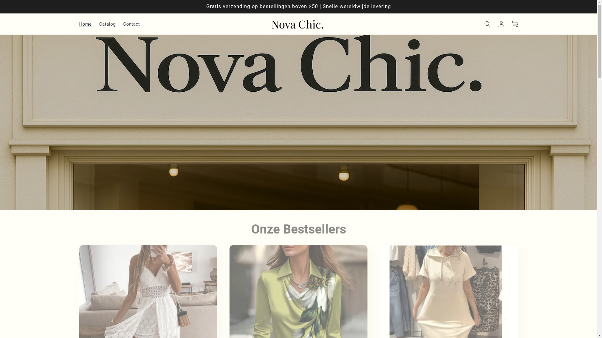 website screenshot of https://novachicfashion.com/