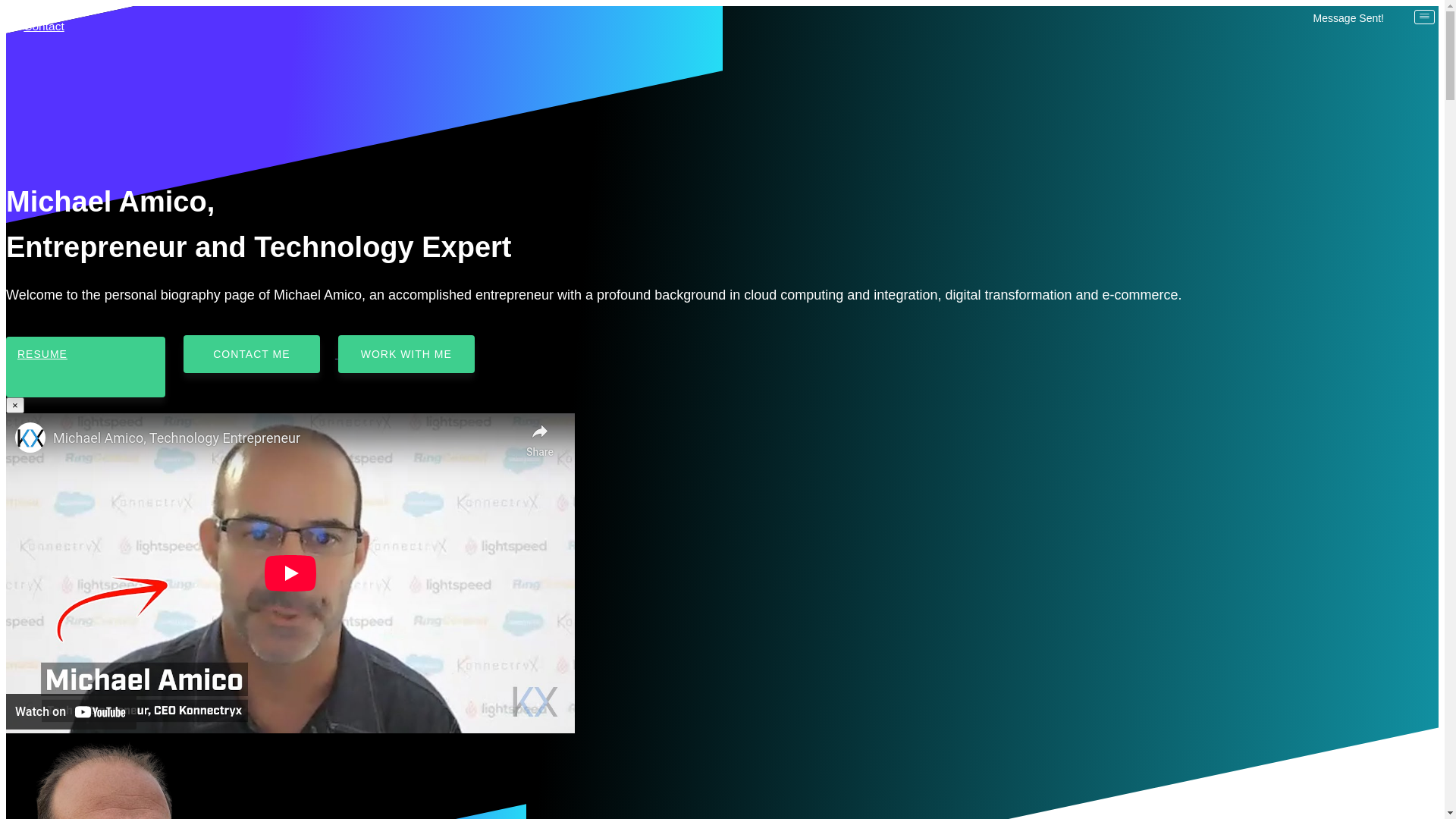 website screenshot of https://michael-amico-landing-page.pages.dev/