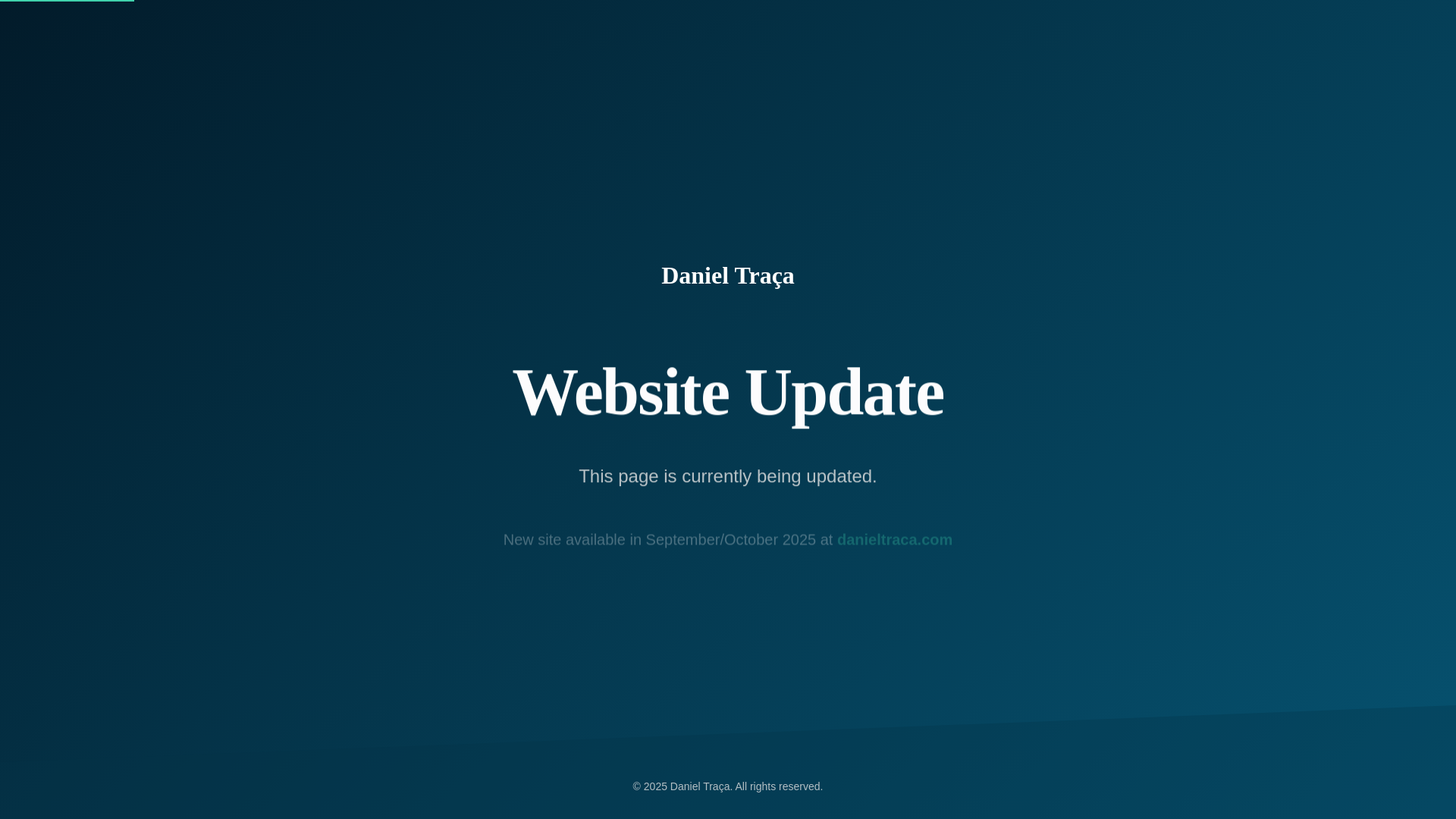 website screenshot of https://danieltraca.pages.dev/