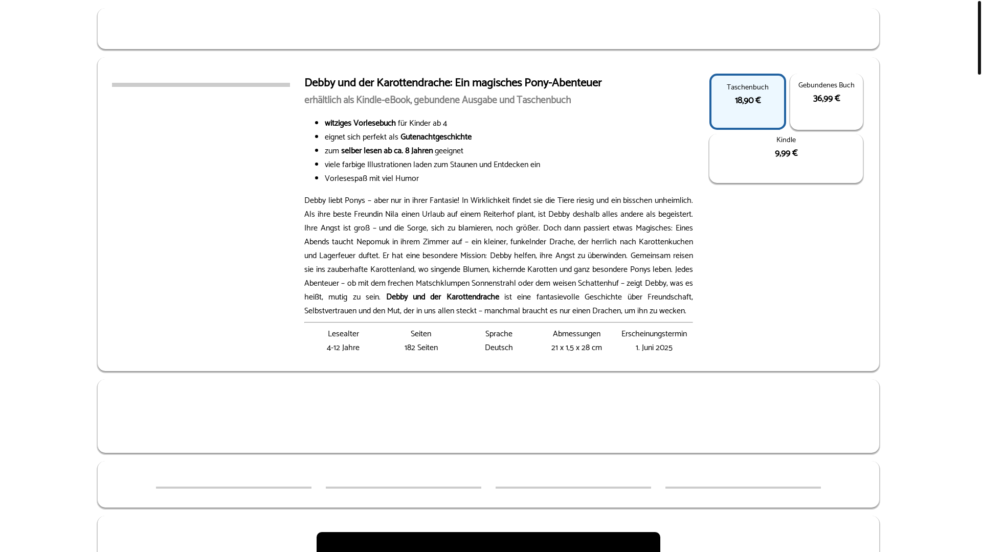 website screenshot of https://karottenbuch.de/
