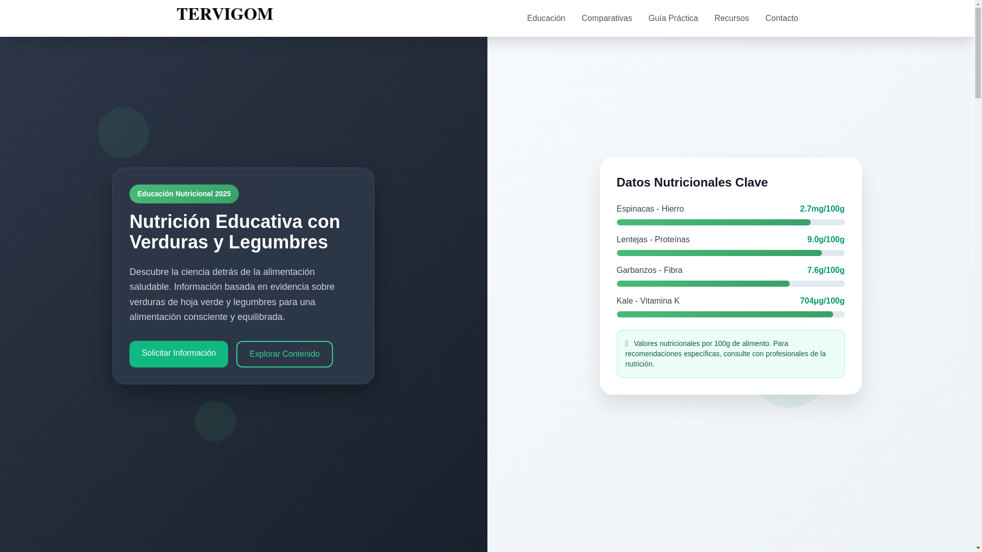 website screenshot of https://tervigom.com/