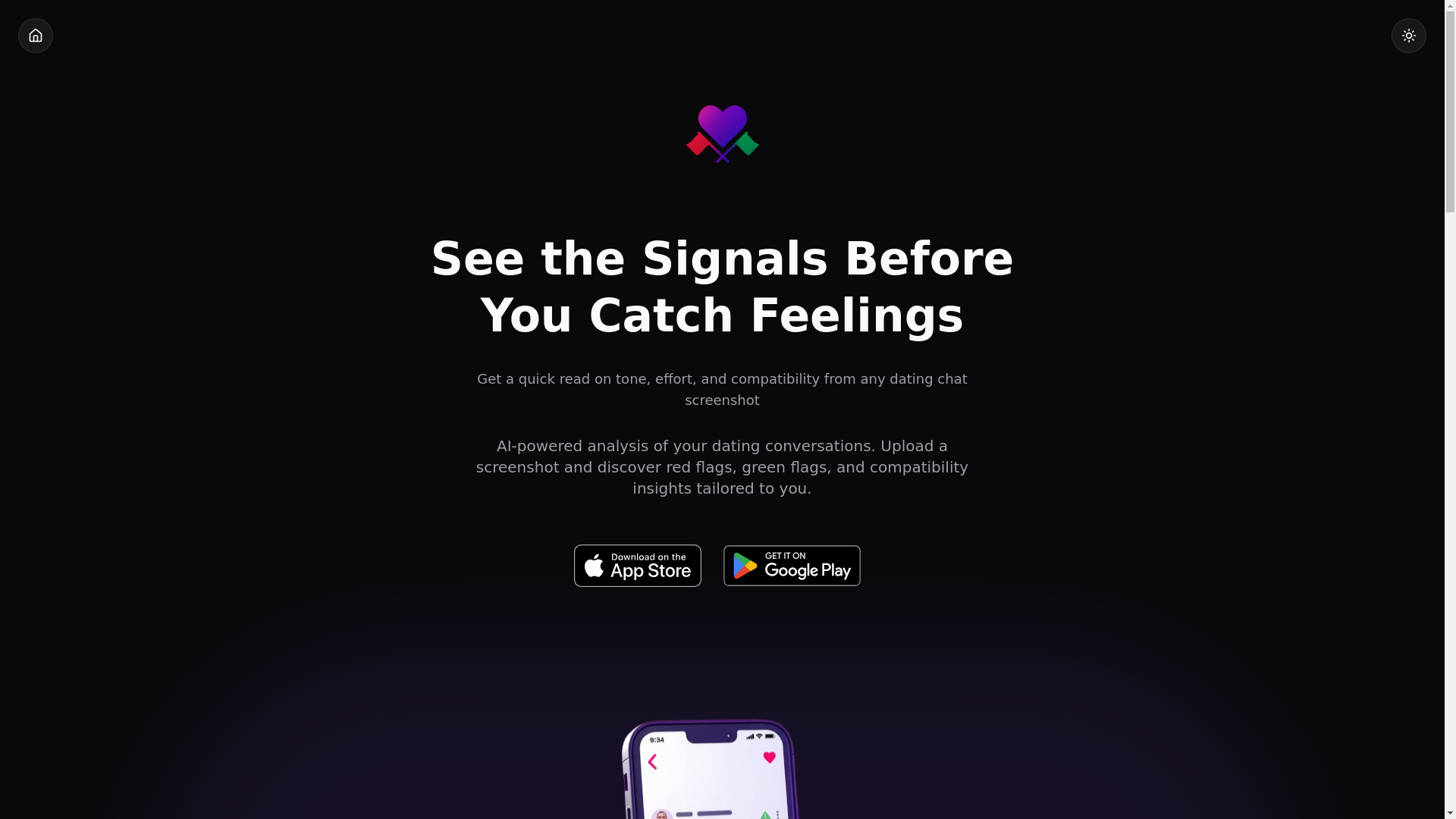 website screenshot of https://dateflag.app/