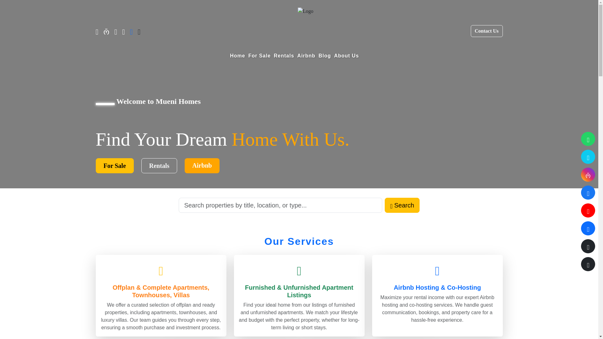 website screenshot of https://muenihomesandproperties.co.ke/