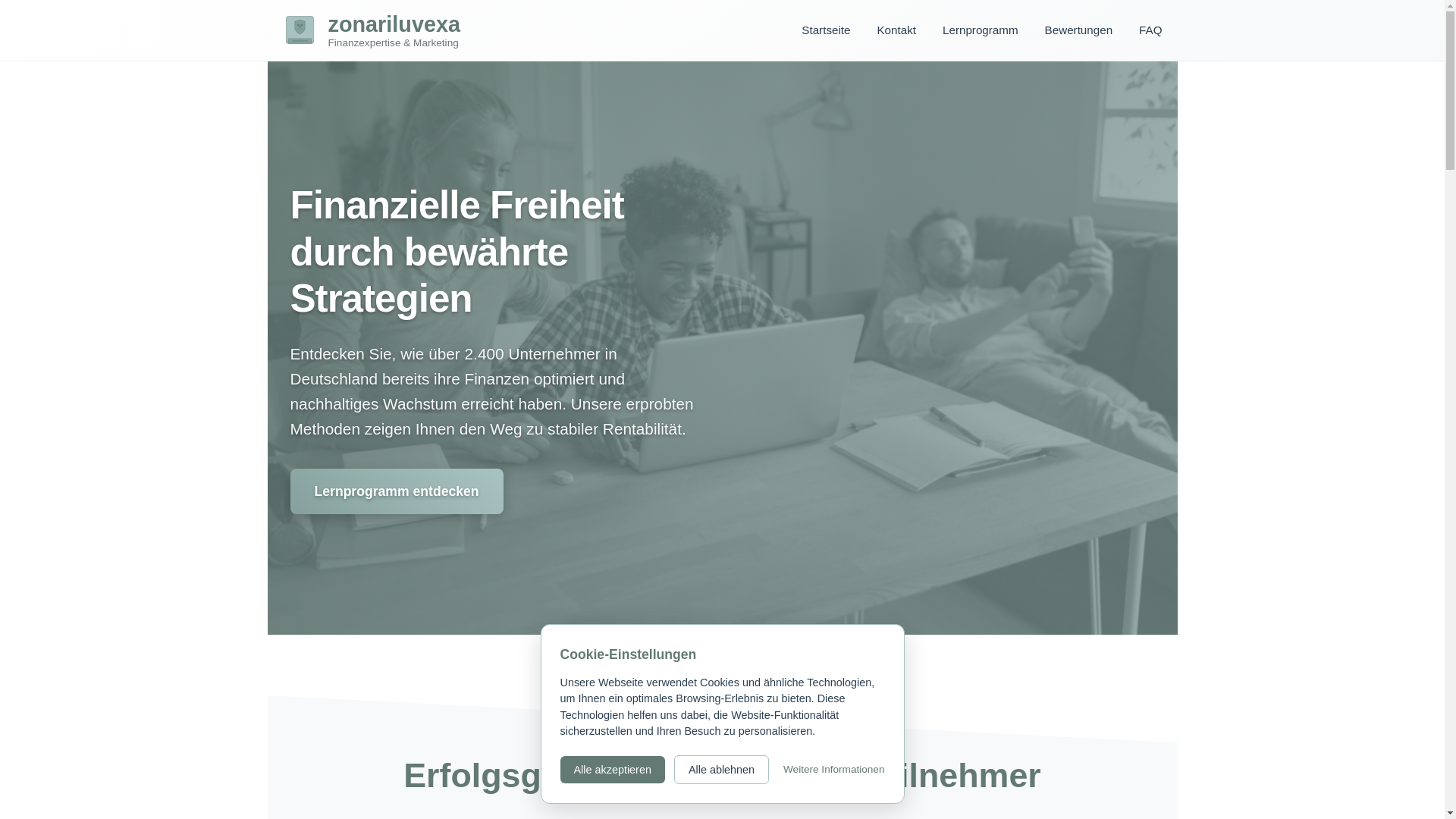 website screenshot of https://zonariluvexa.com/