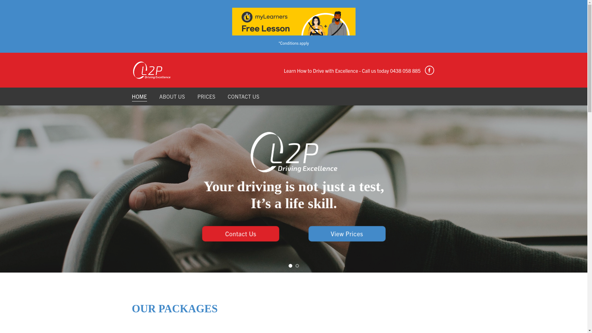 website screenshot of https://l2pdriving.online/